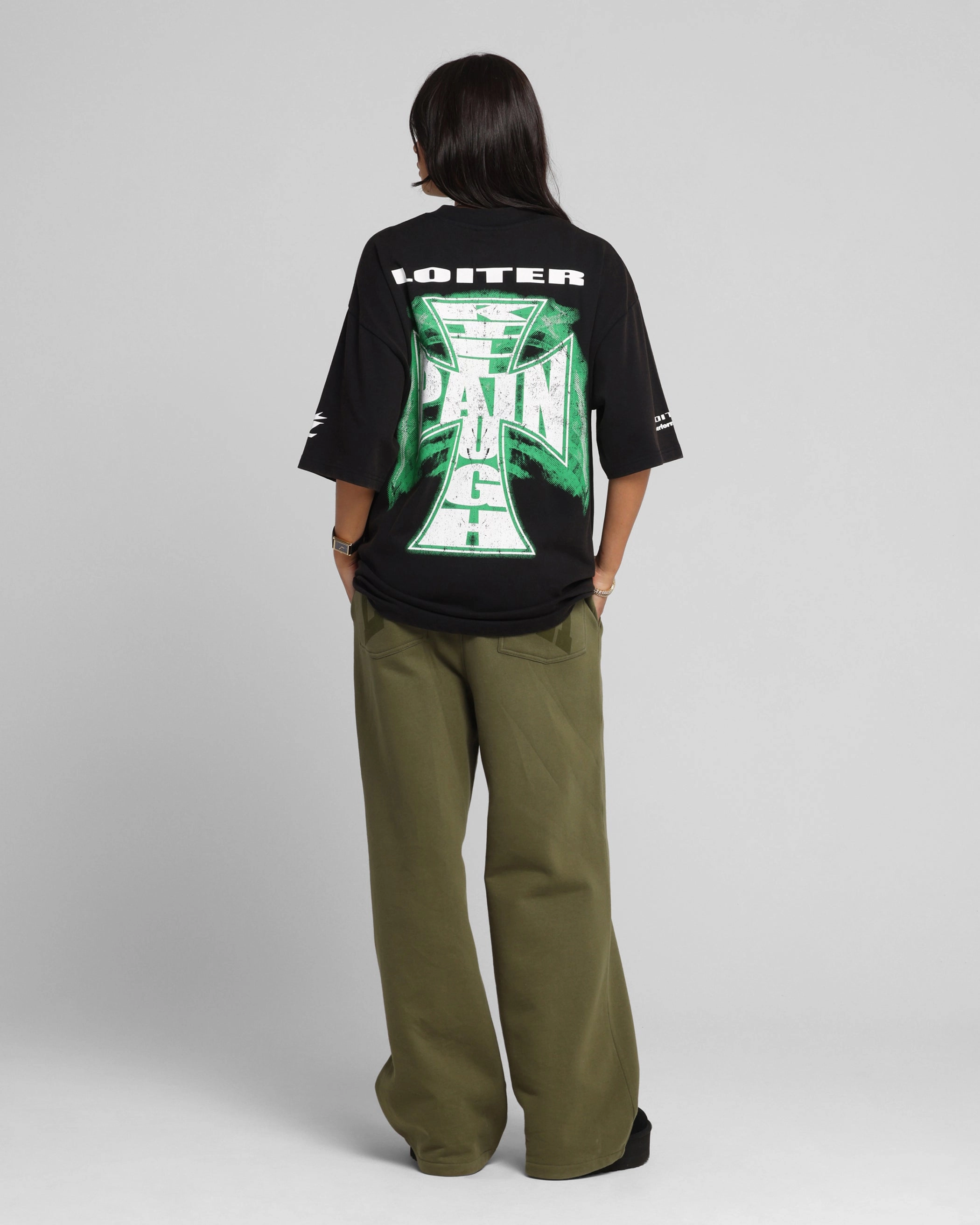 Loiter Liberty Vintage T-Shirt Vintage Black Fun Style