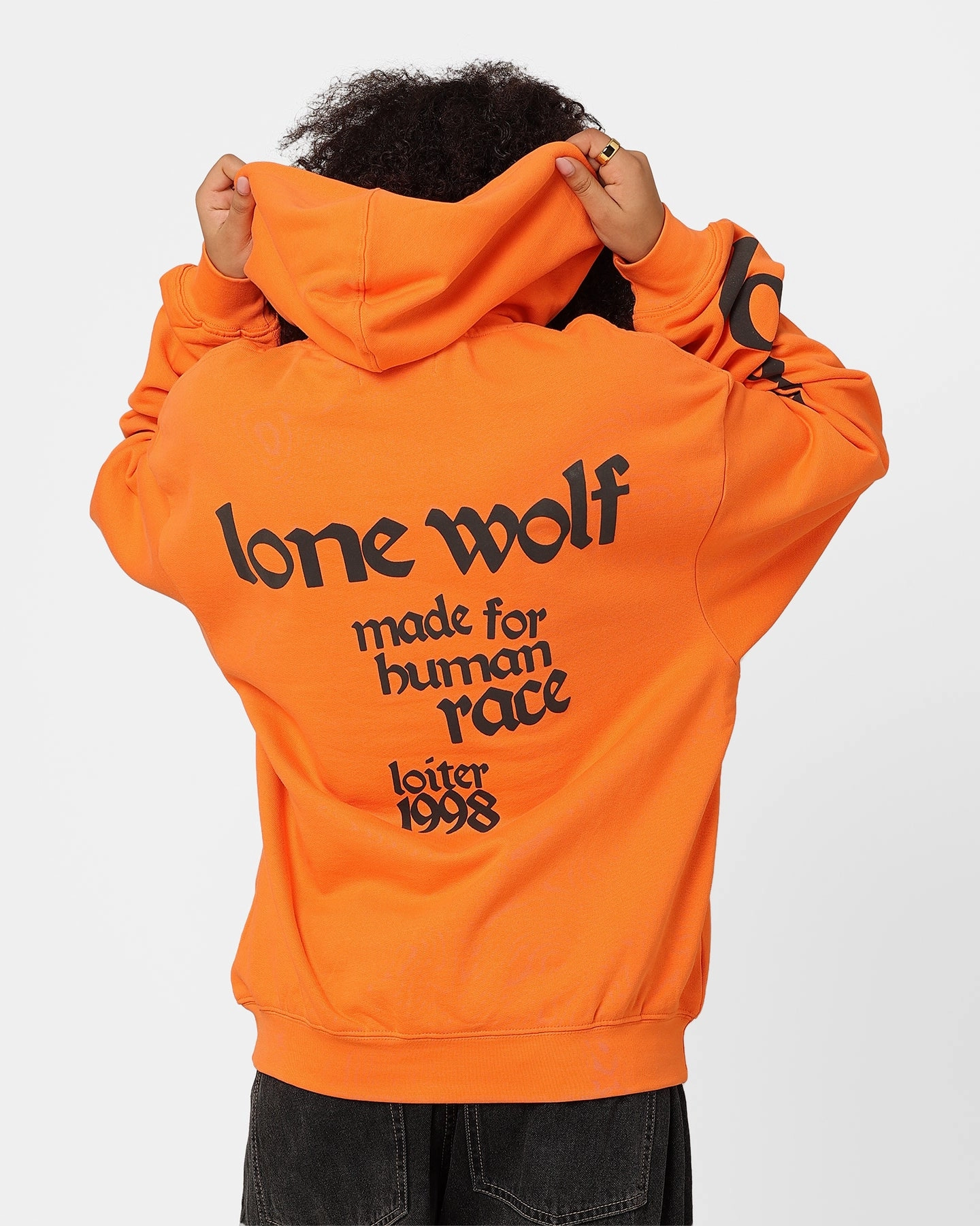 Loiter Lone Wolf Hoodie Orange WeightDispersing Padding