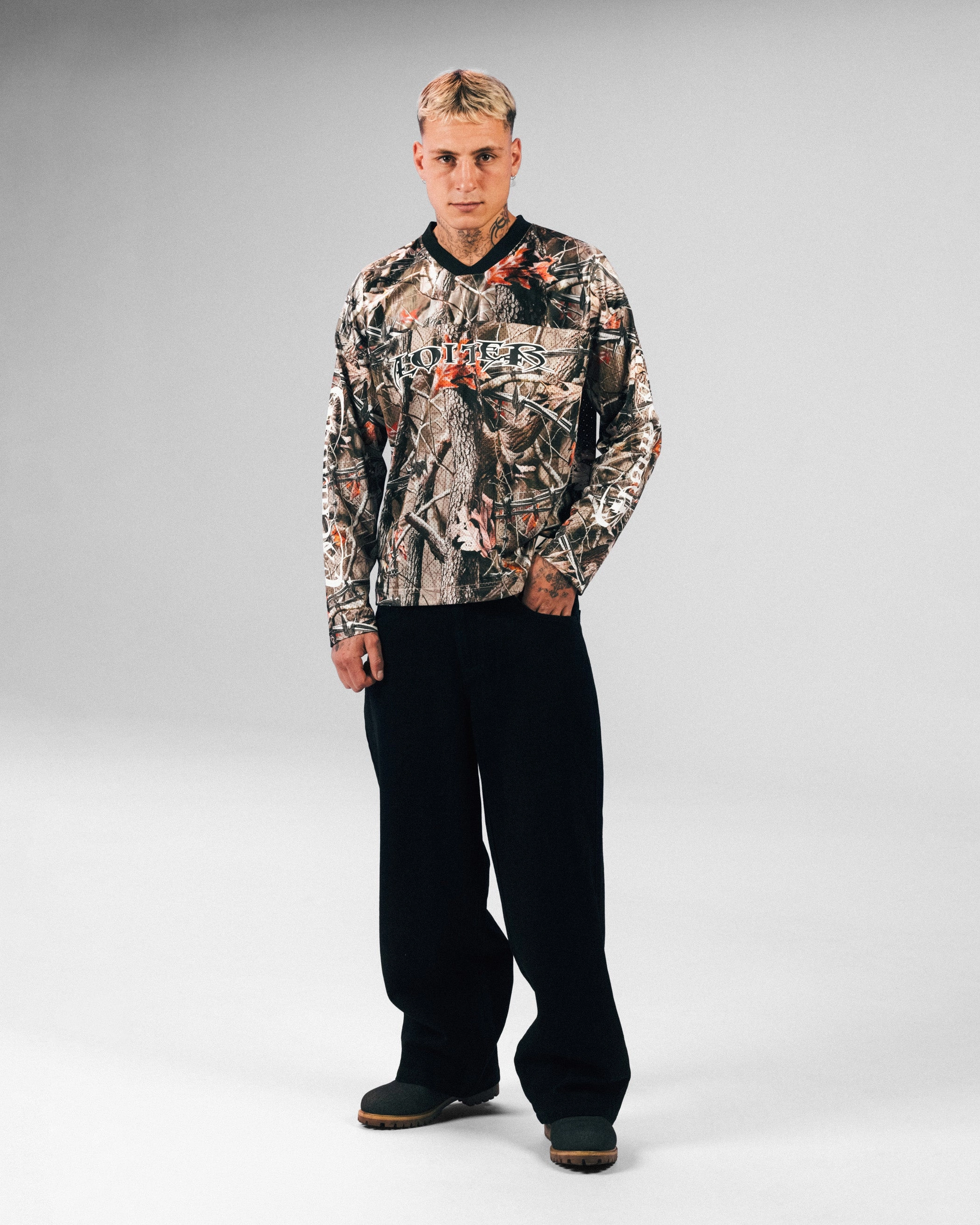 Versatile Trend Urban Trend Loiter Long Sleeve Training Jersey Real Treet Camo