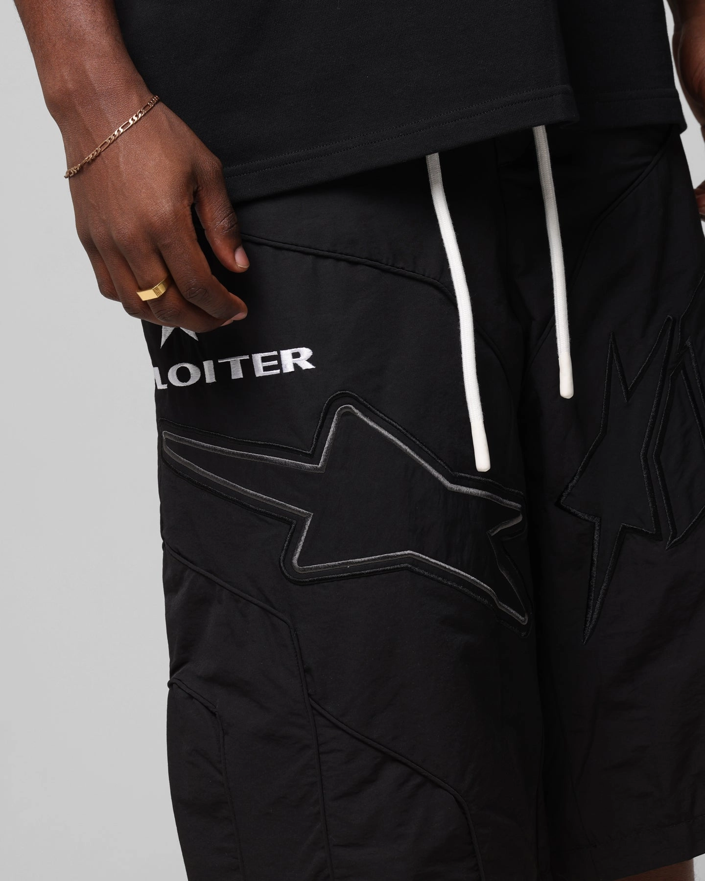 Loiter Motocross Shorts Black Stay Cool Technology