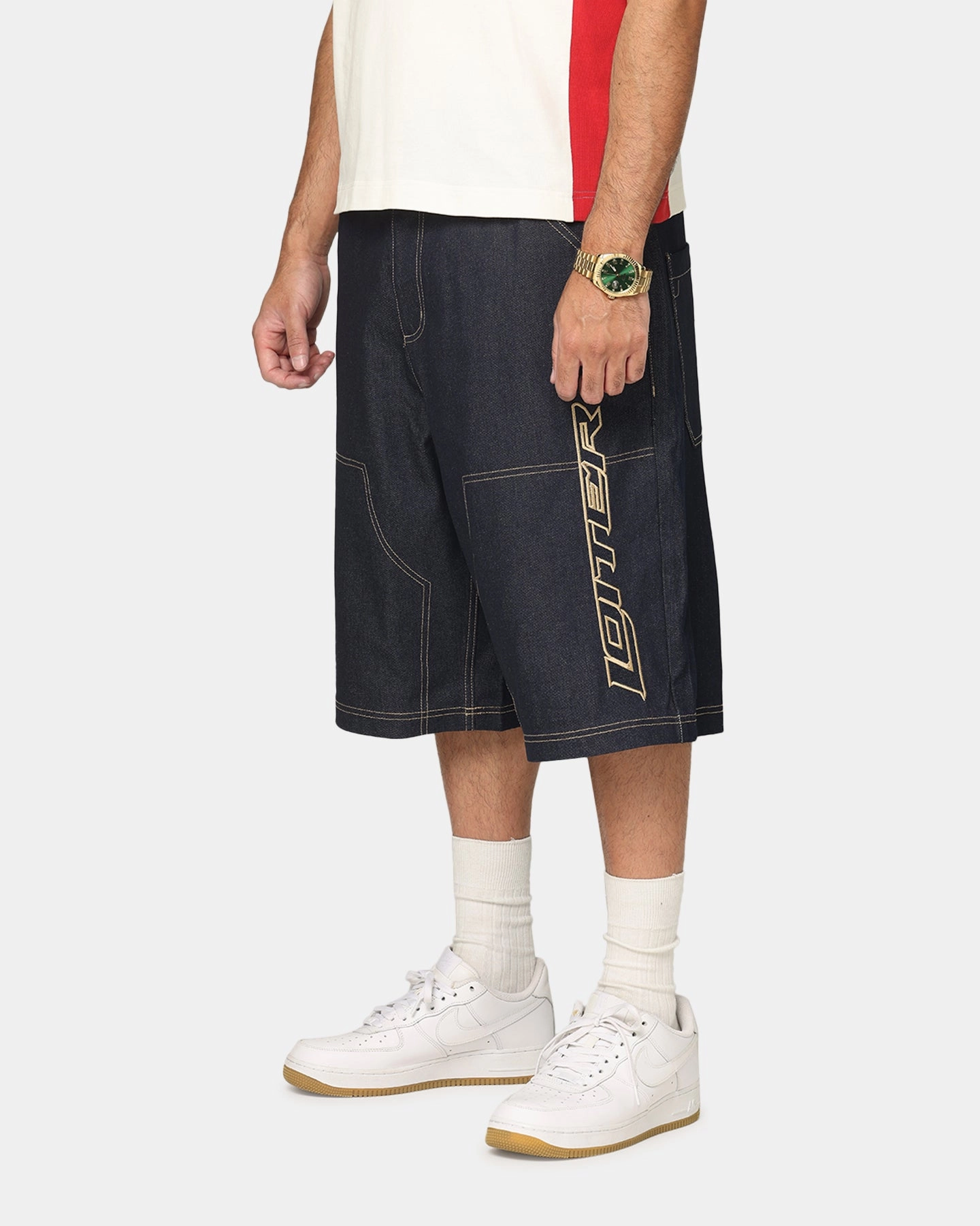 Loiter Motor Denim Shorts Indigo Breezy Comfort