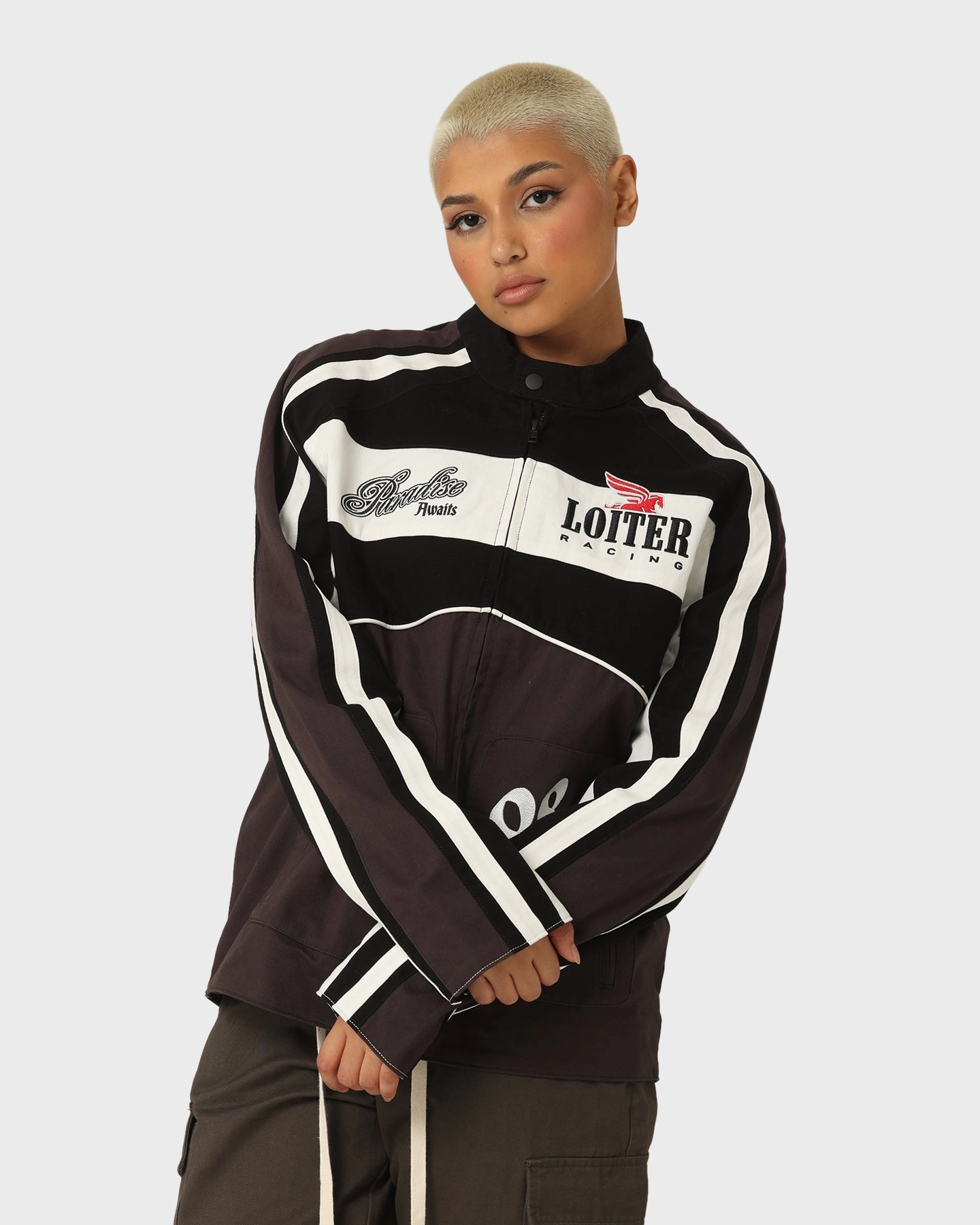 sunny - day look Enjoy Loiter Motor Jacket Black