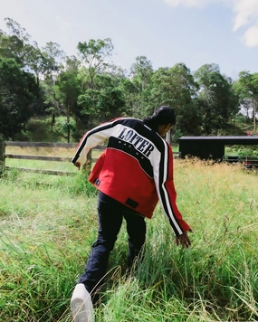 Loiter Motor Jacket Red Consent