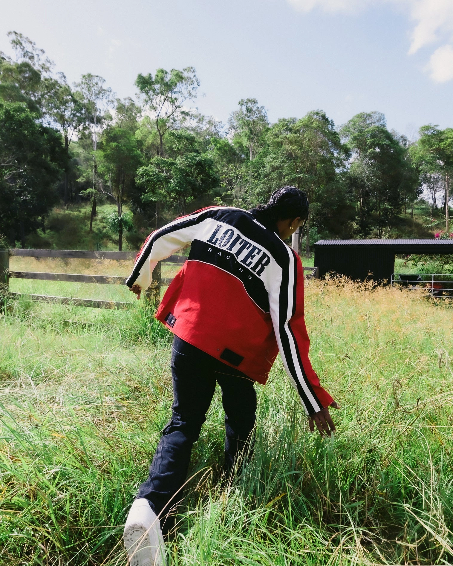 Loiter Motor Jacket Red Consent