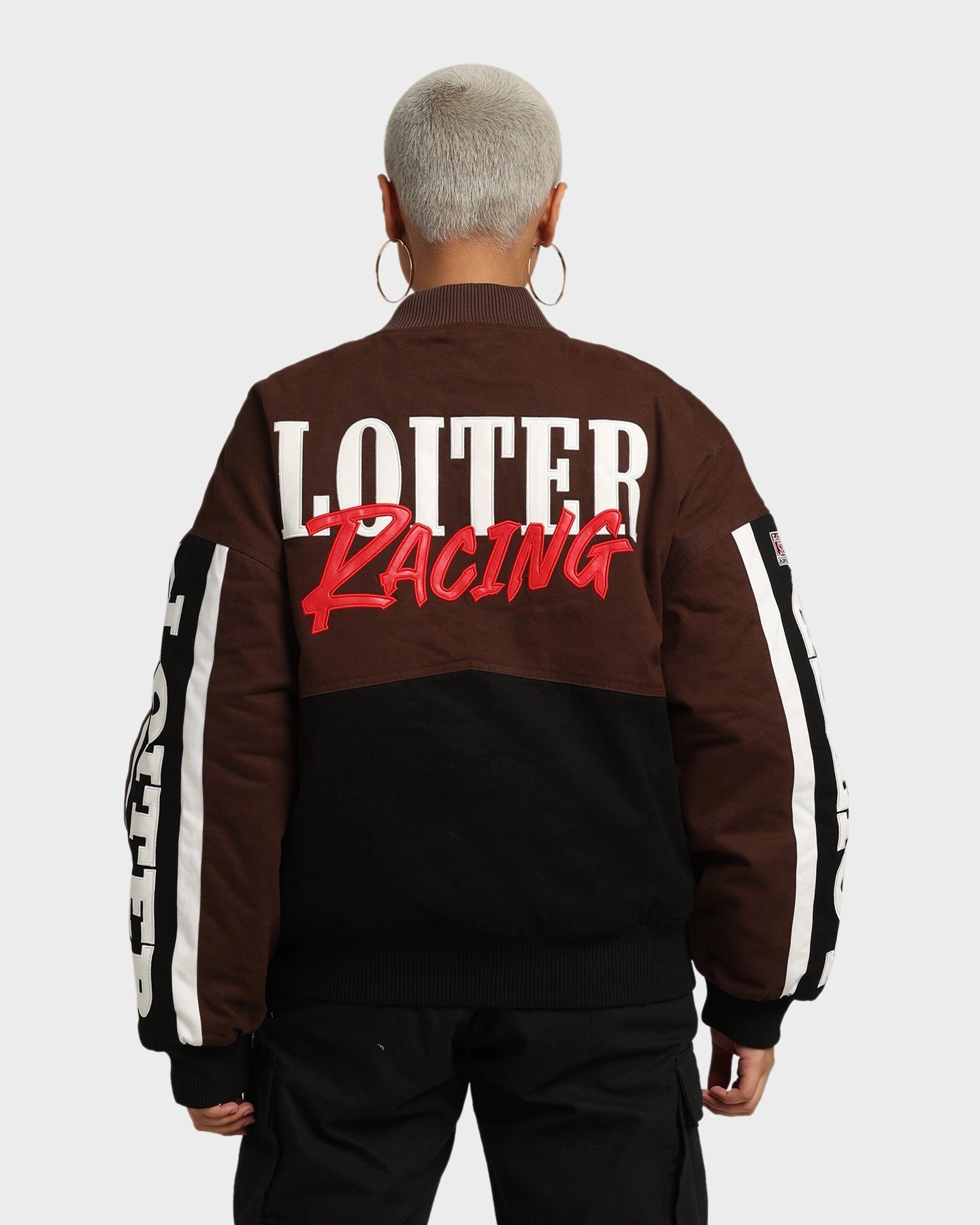 Sleek Jacket Loiter Motor Sport Jacket Brown