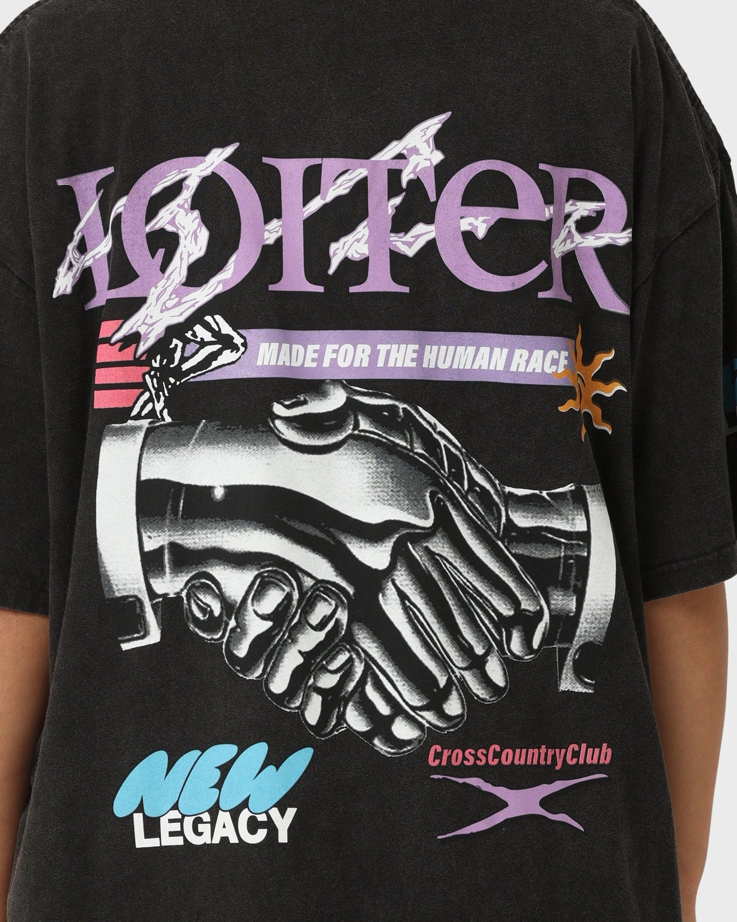 Loiter New Legacy Vintage T-Shirt Vintage Black Easy Style Wear Perfect Fit Wear