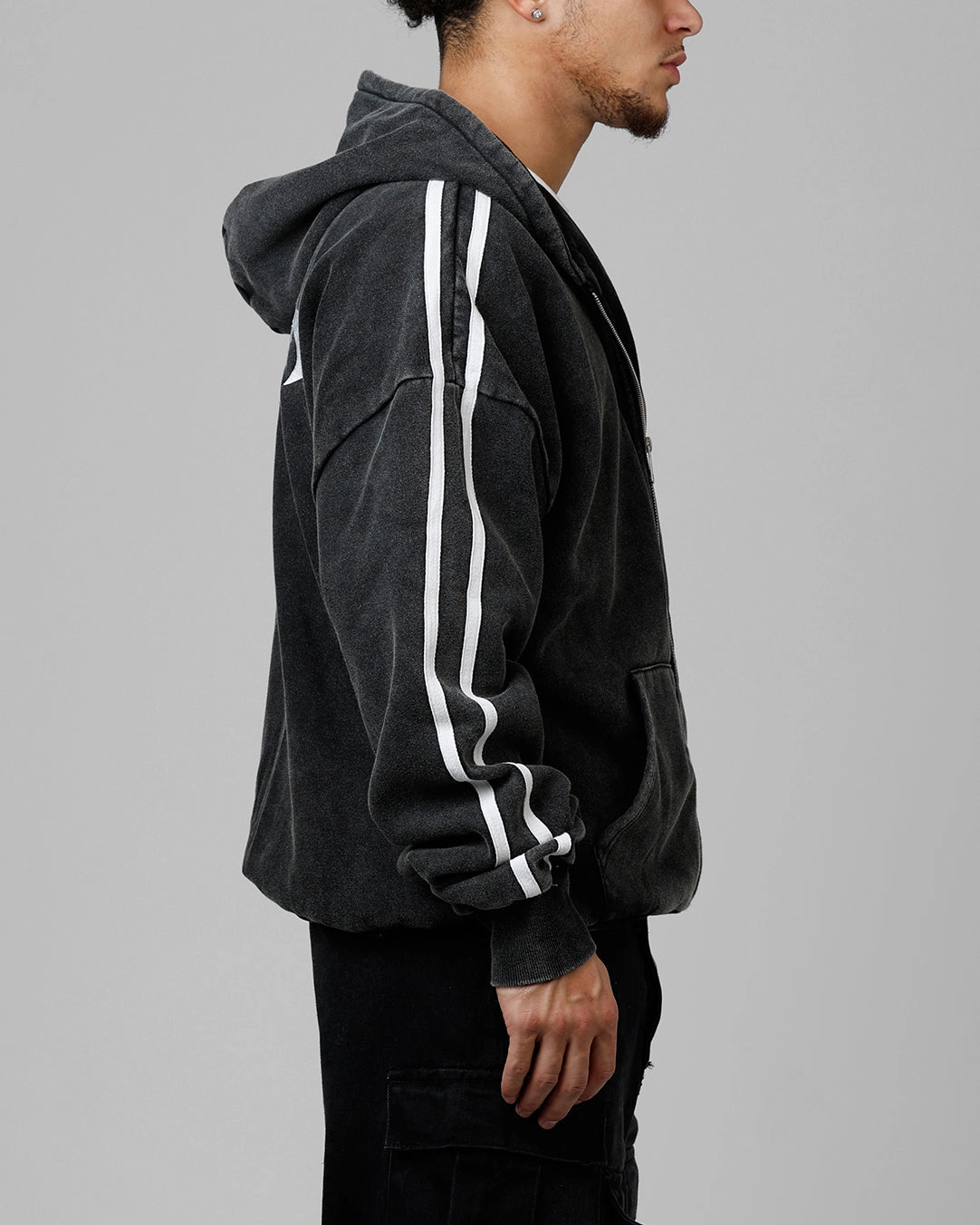 Keep Loiter Night Vision Hoodie Washed Black