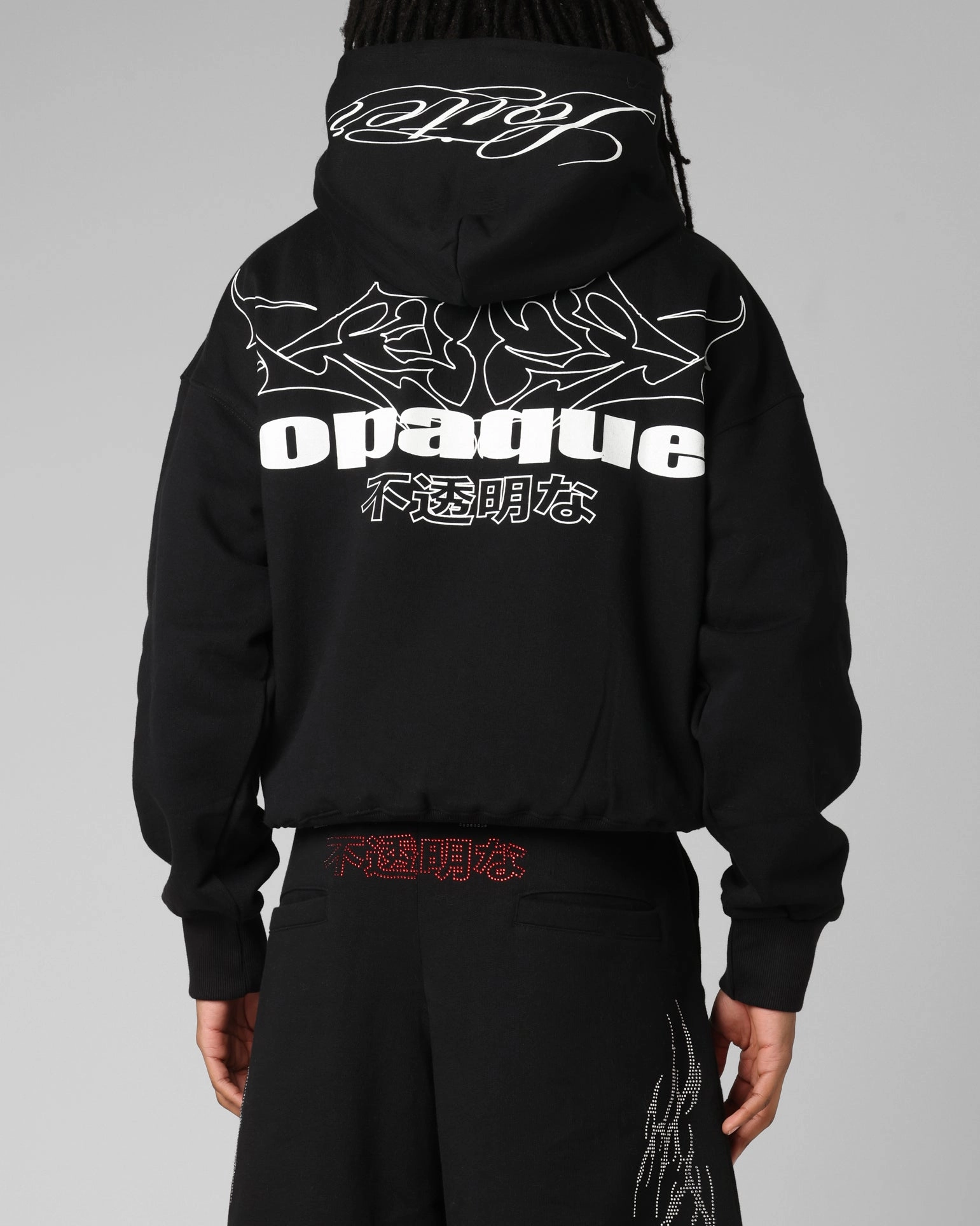 Loiter Opaque Premium Hoodie Black Office Comfort