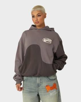 Layer Option Street Fashion Loiter Palette Hoodie Grey