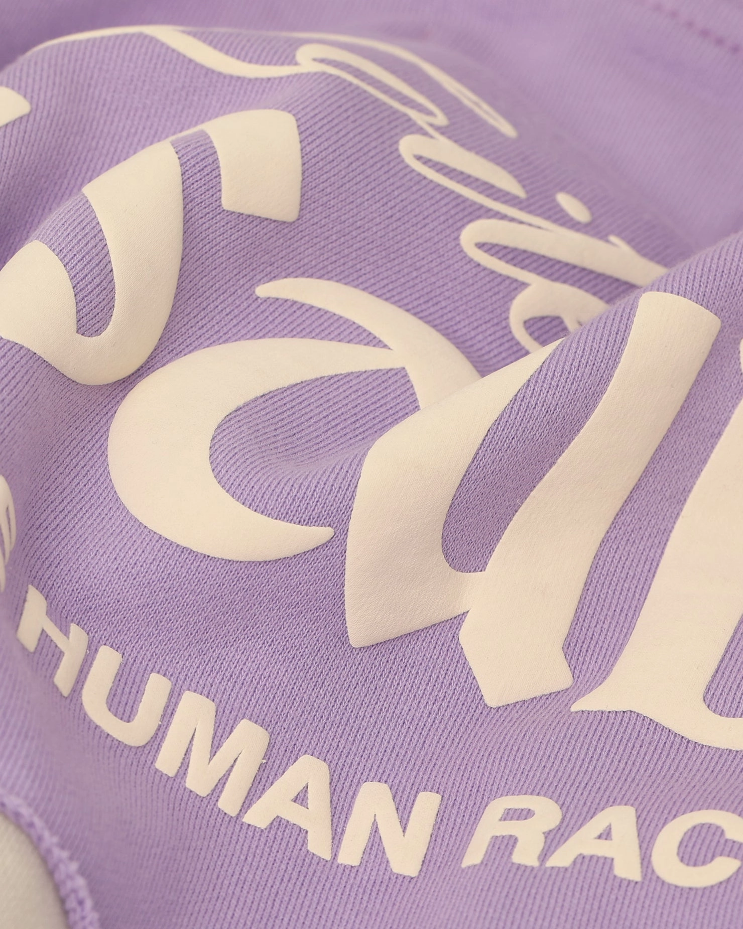 High Collar Design Loiter Palette Hoodie Purple/Grey