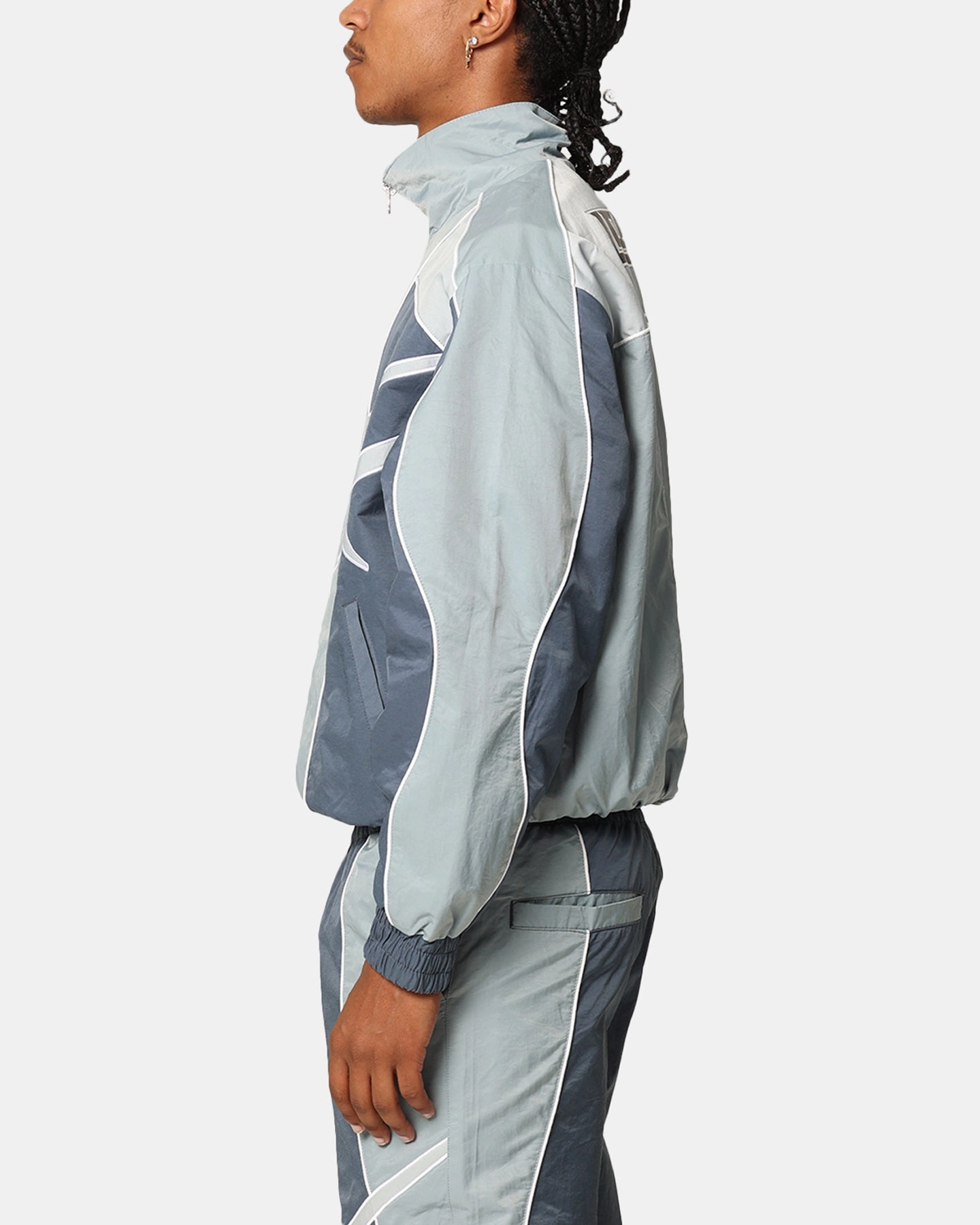 Agree Loiter Paradise Track Jacket Blue