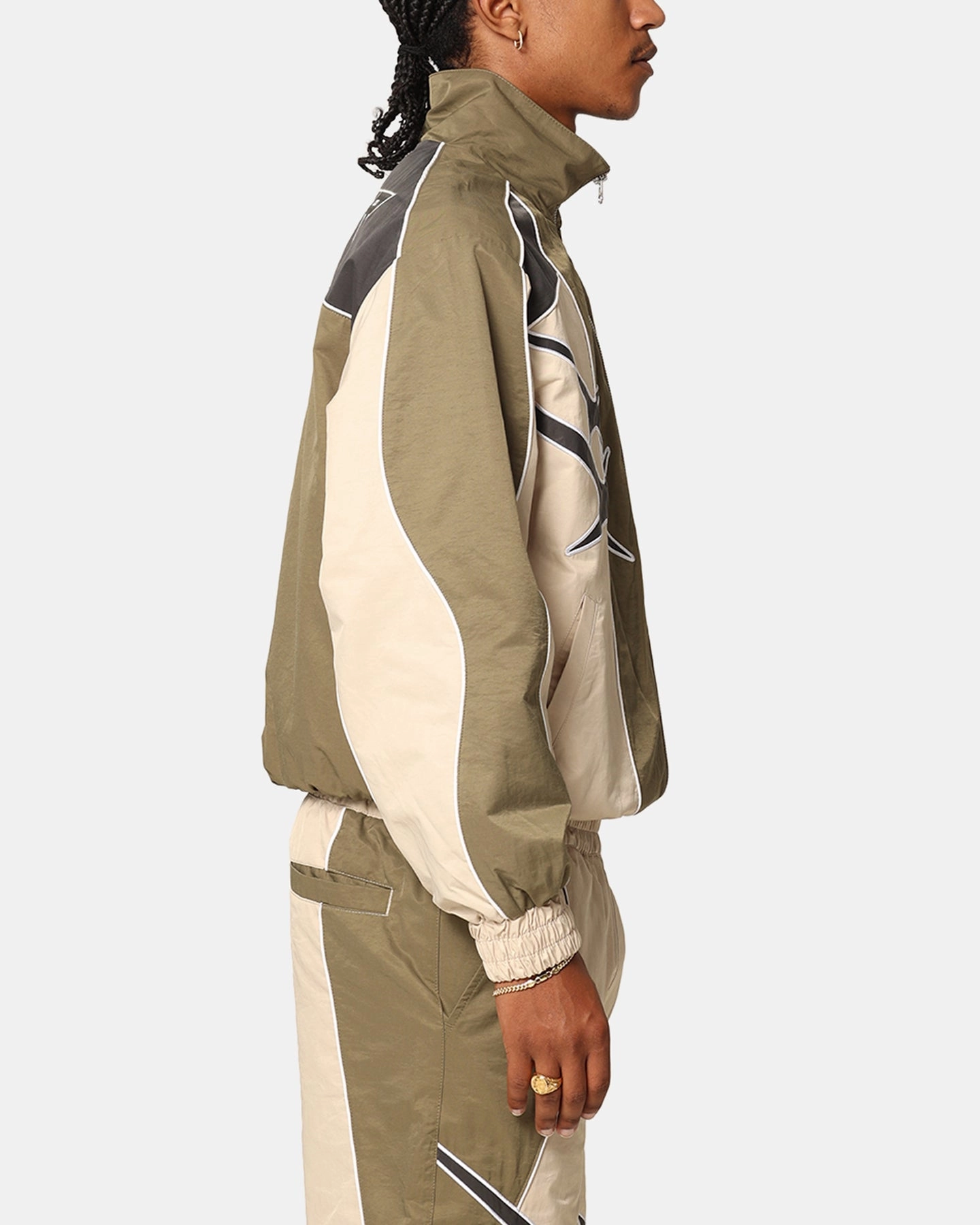 Oil spring outfit Loiter Paradise Track Jacket Stone/Khaki