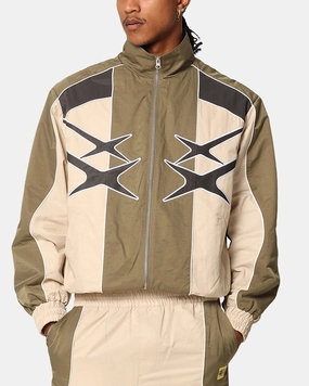 Bonded Seam Technology suitable for rainy days Loiter Paradise Track Jacket Stone/Khaki