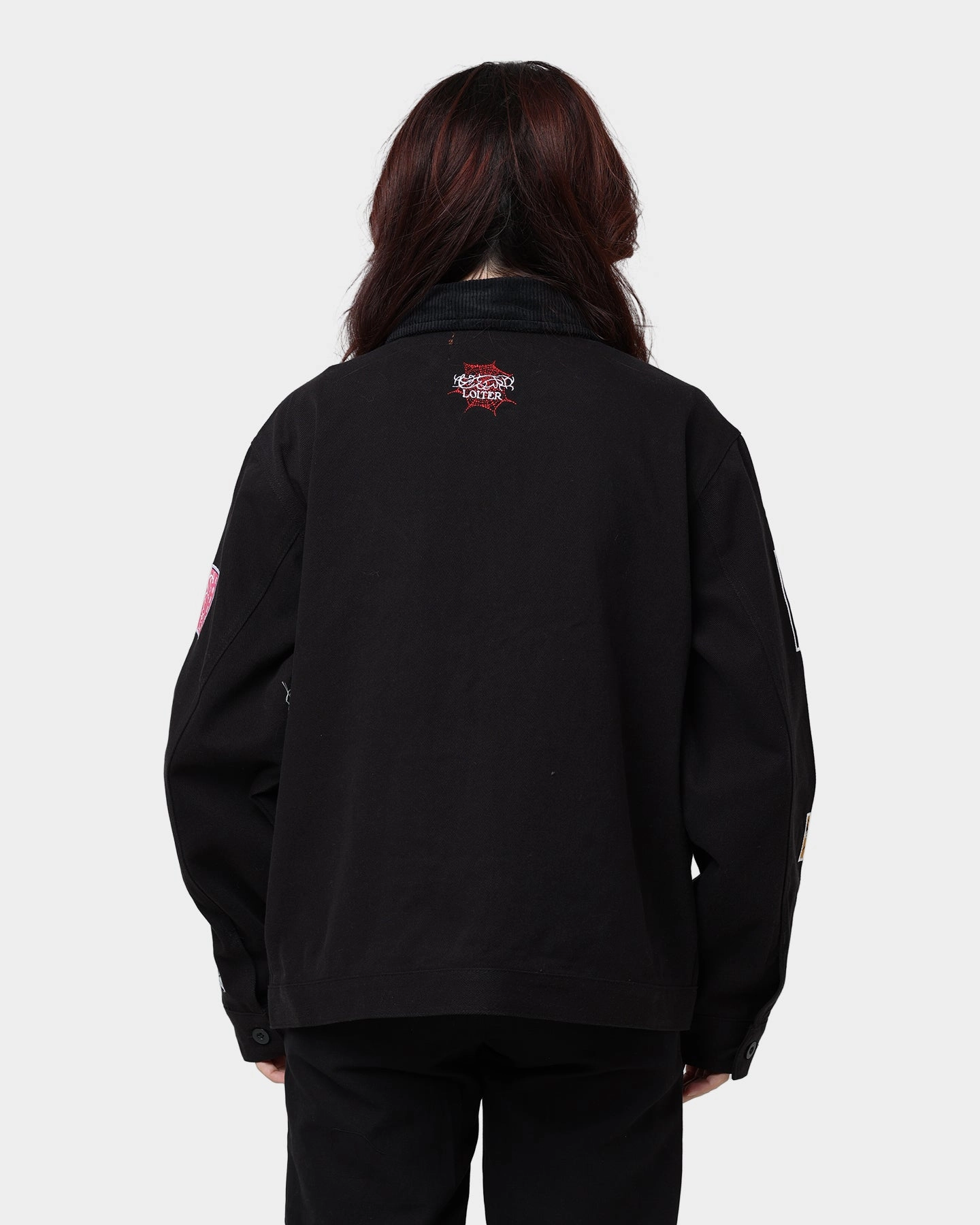 Loiter Patchwork Jacket Black Utility