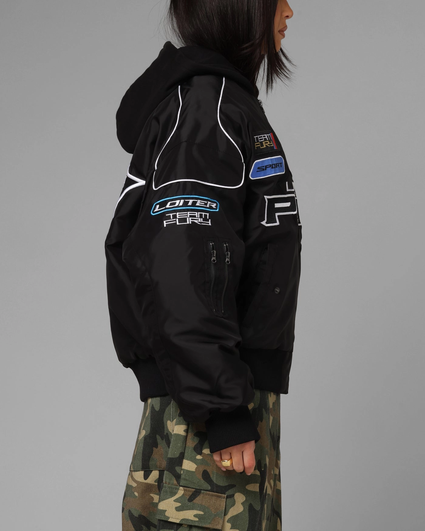 Loiter Performance F-16 Jacket Black train journey