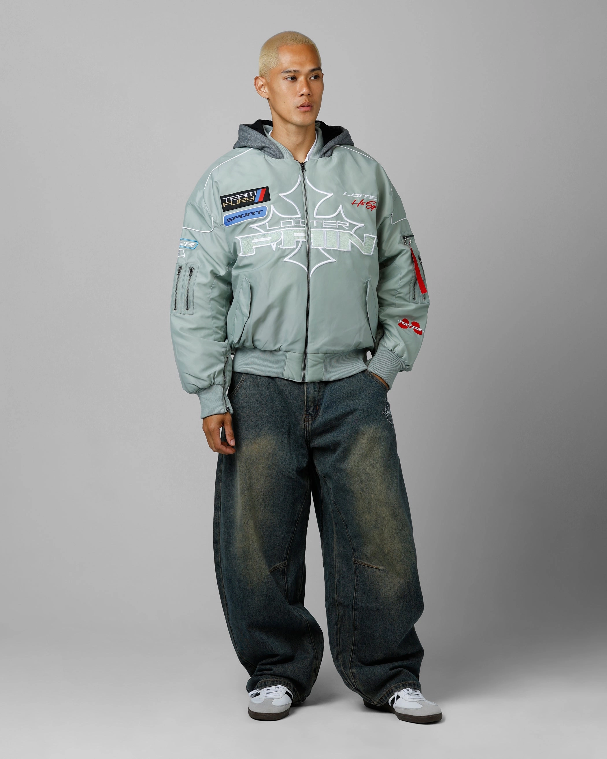 Loiter Performance F-16 Jacket Sage suitable for holidays Magnetic Closures