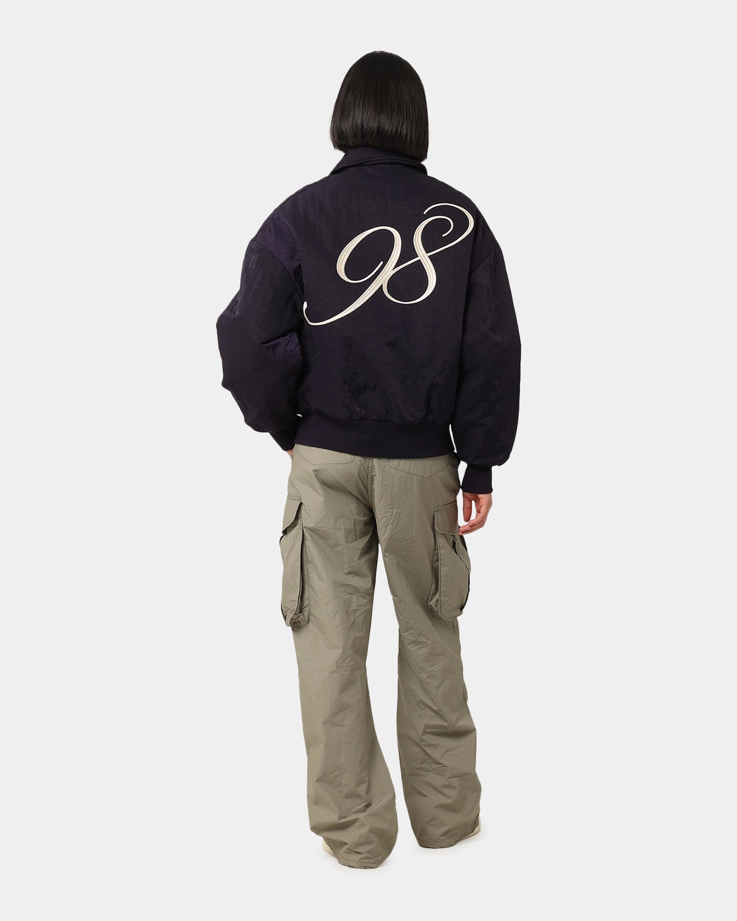 Loiter Pitch Varsity Jacket Navy Urban Protection Oil