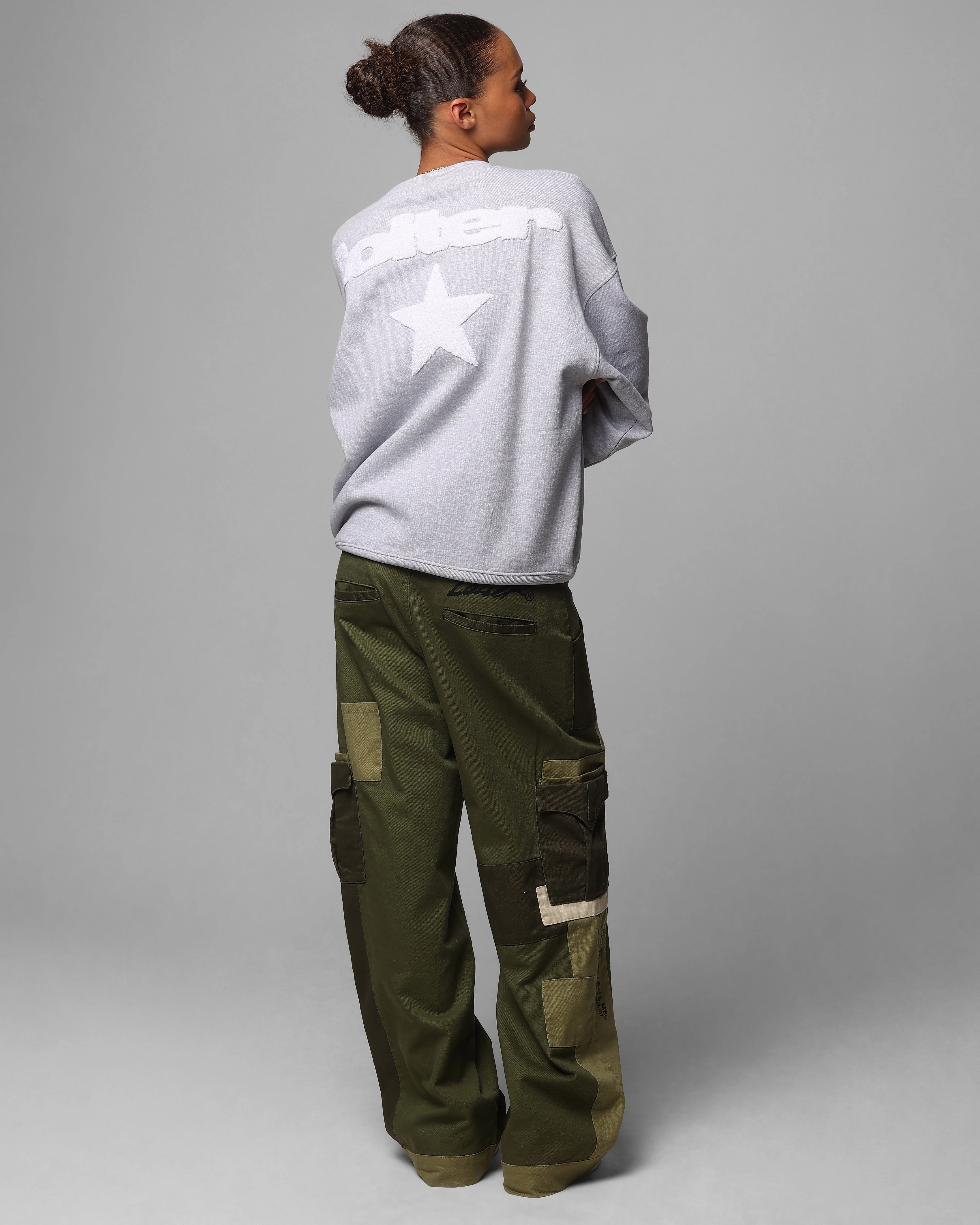 Loiter Premium Essentials Crewneck Grey Marle Fashion Essential Soft Fabric Look