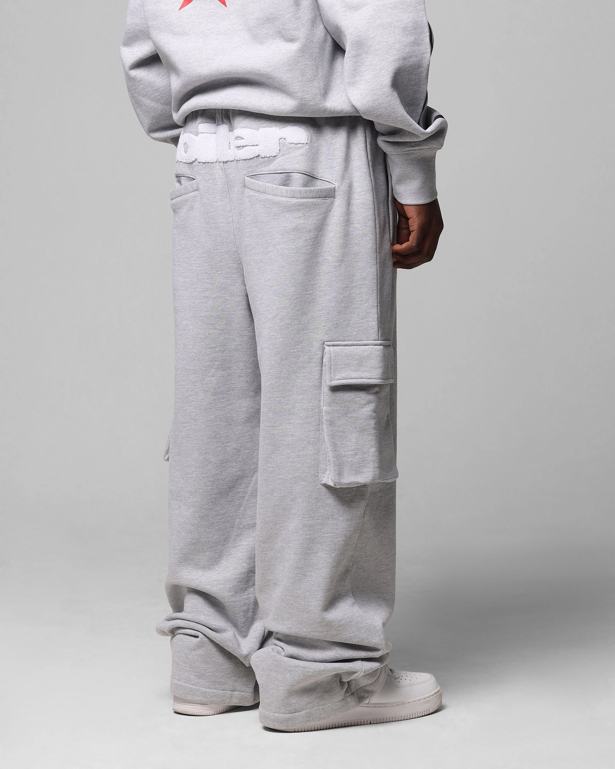 Loiter Premium Essentials Sweatpants Grey Marle Abrasion Resistant Material Core Comfort