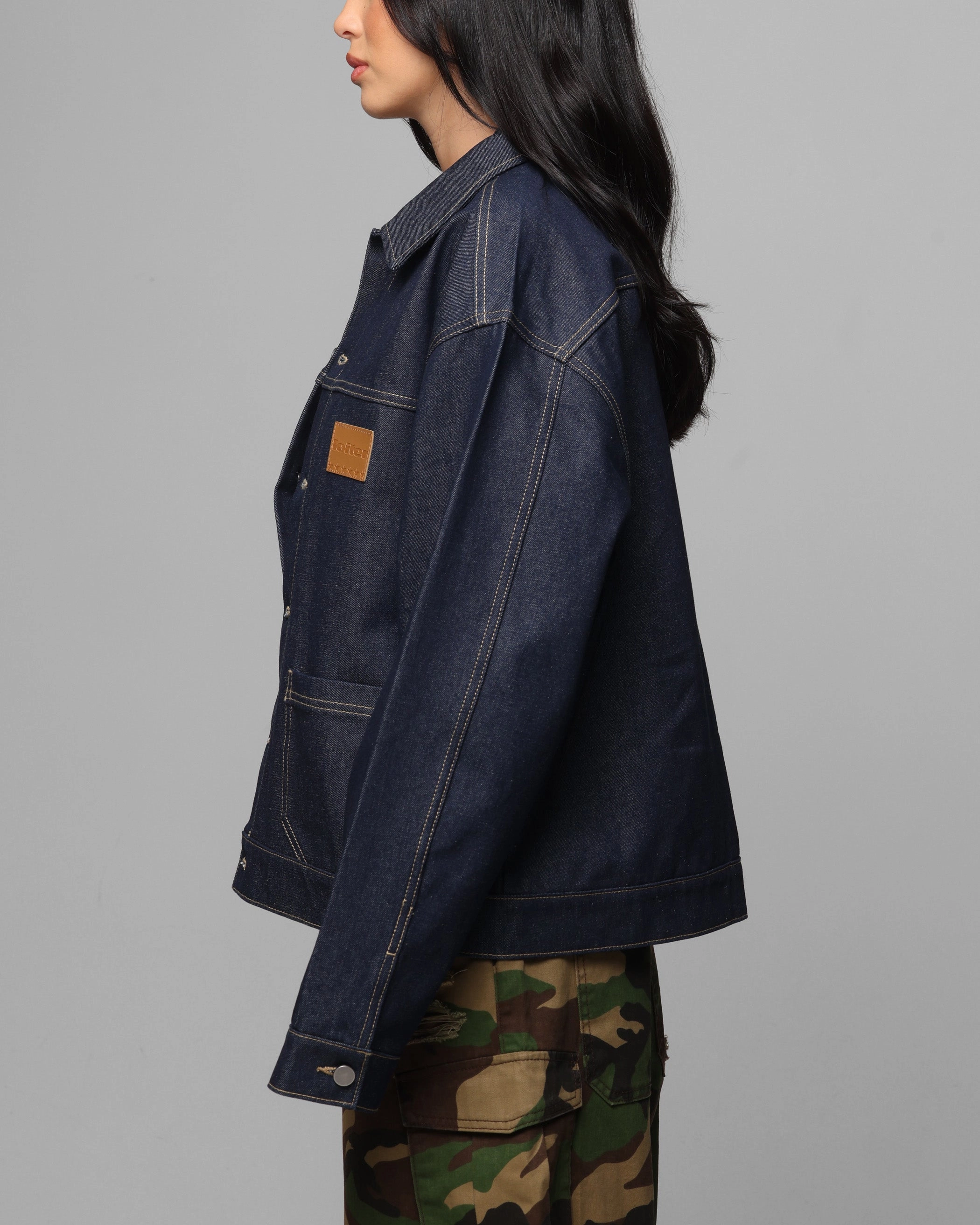 Loiter Prestige Denim Jacket Raw Indigo Stage