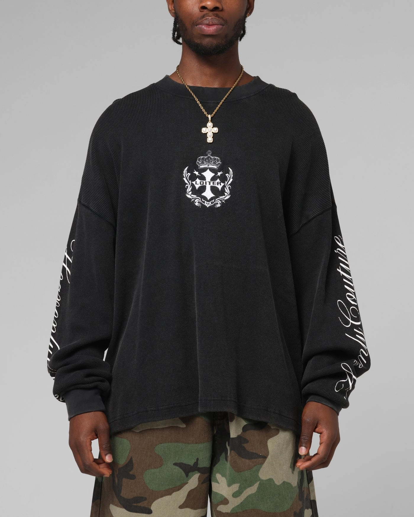 SeamlessConstruction Loiter Purity Thermal Long Sleeve T-Shirt Black