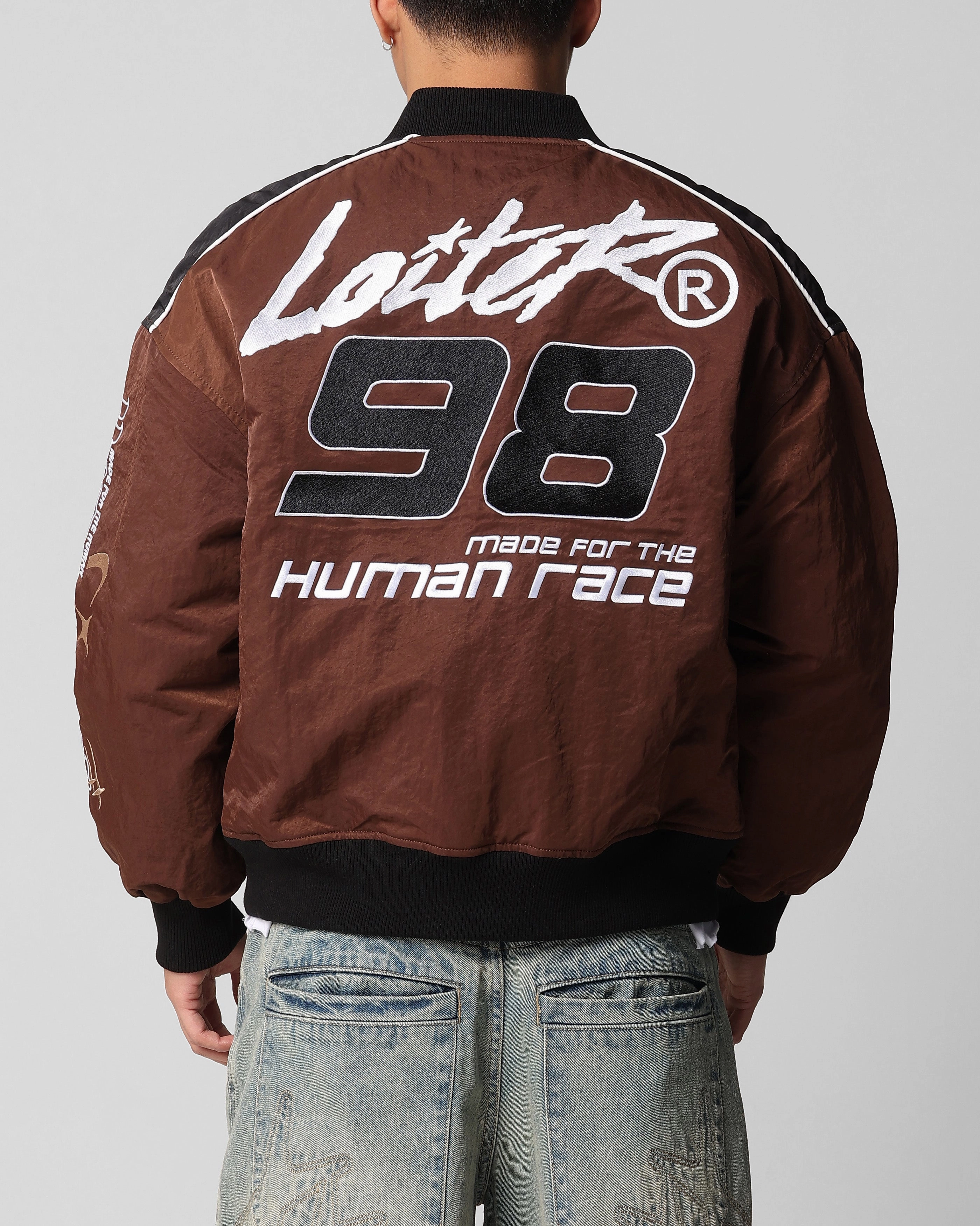 Loiter Racer Motor Jacket Brown runner