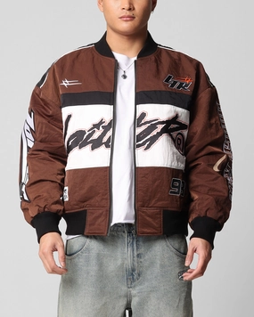 Loiter Racer Motor Jacket Brown Durable Quality