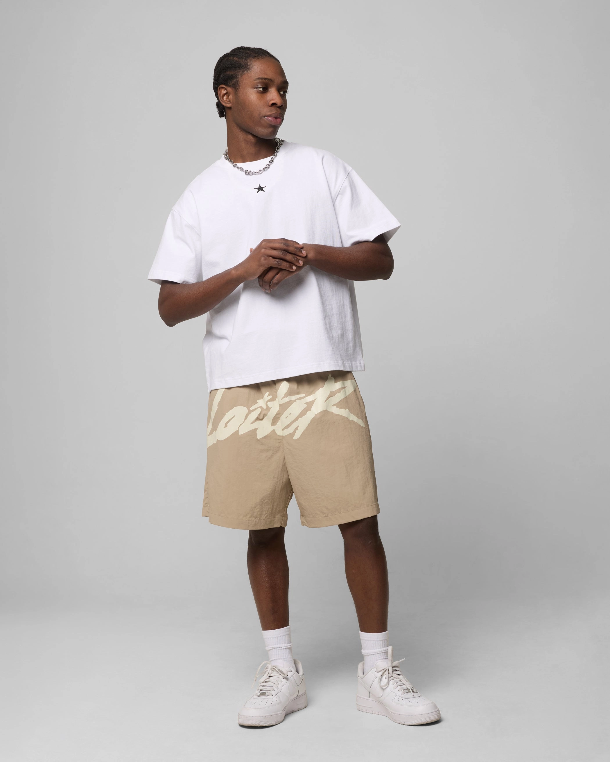 Sweat Wicking Channels Loiter Rodeo Shorts Stone