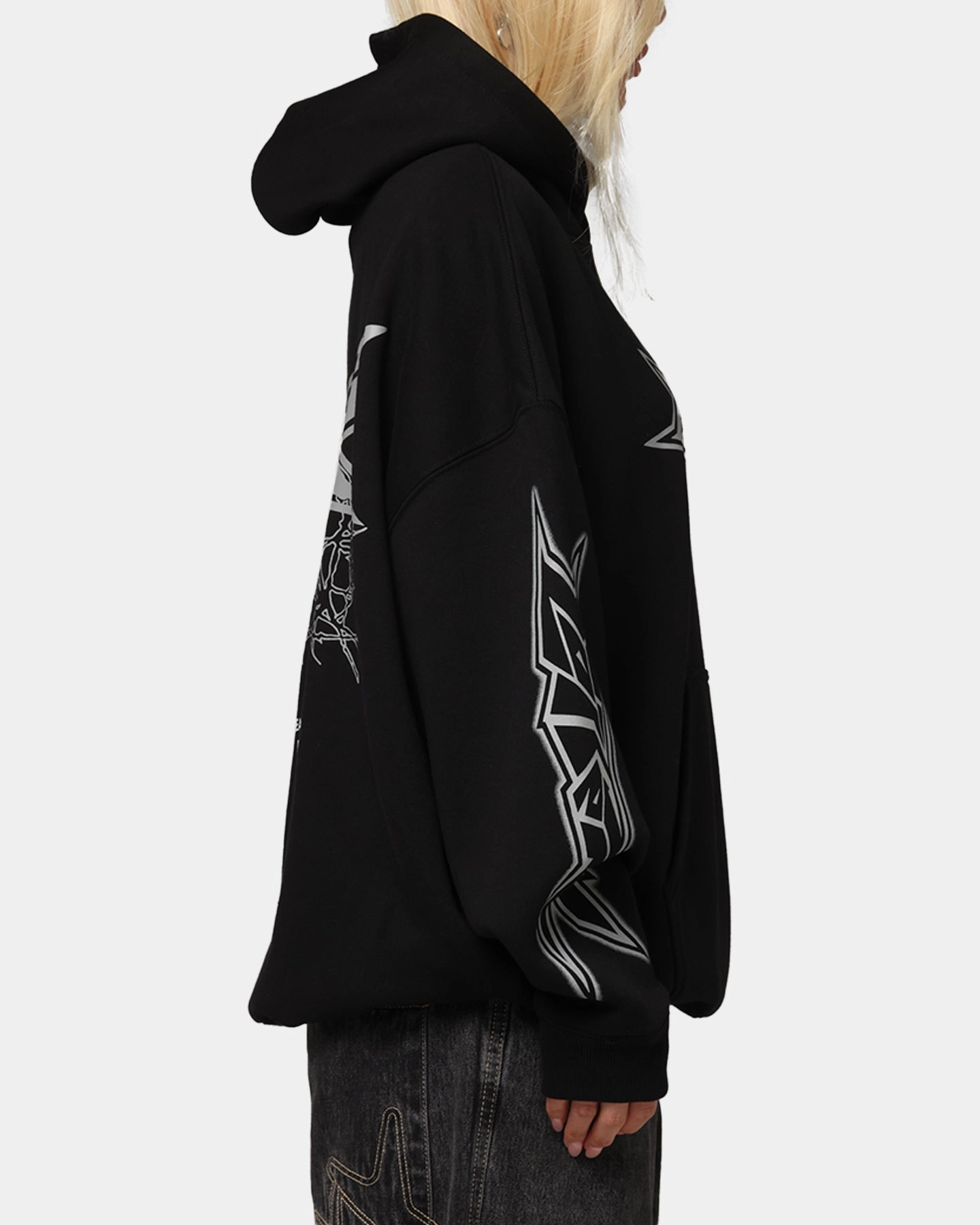 Penguin like Park Stroll Loiter Runway Hoodie Black