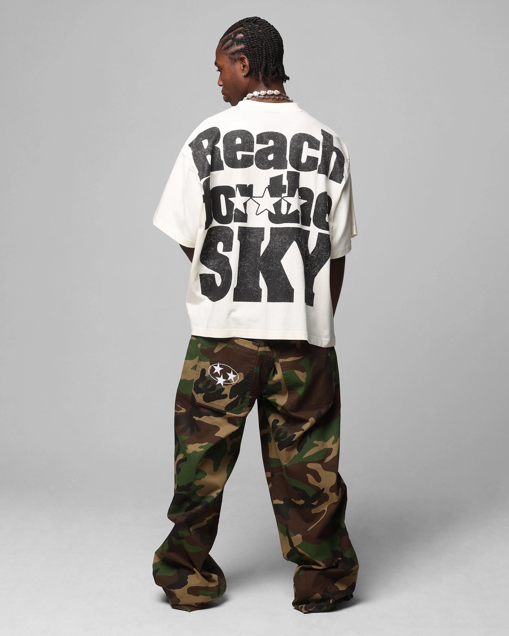 Loiter Sherif Vintage T-Shirt Off White Practical Design Relaxed Wear