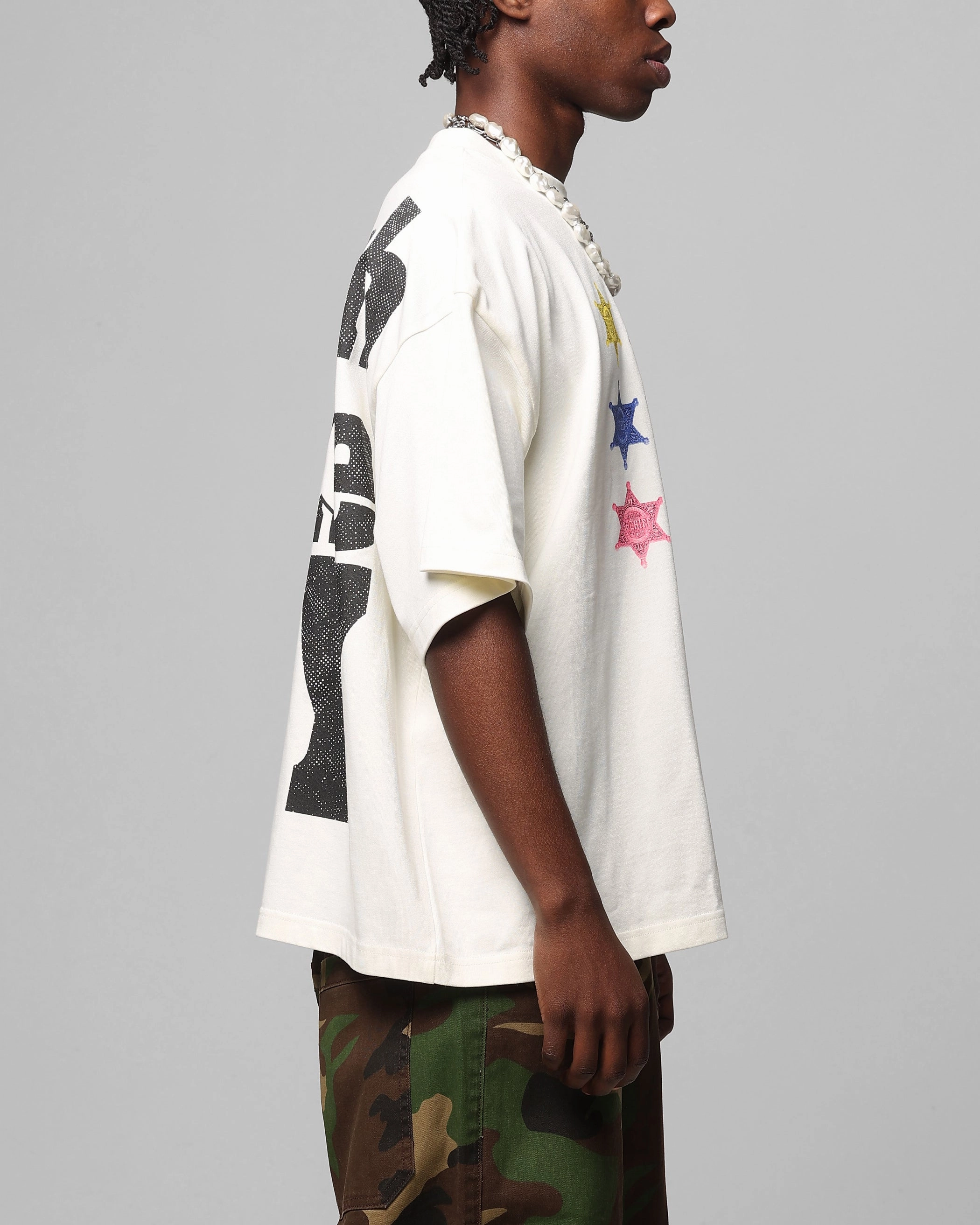 Loiter Sherif Vintage T-Shirt Off White Comfy Design