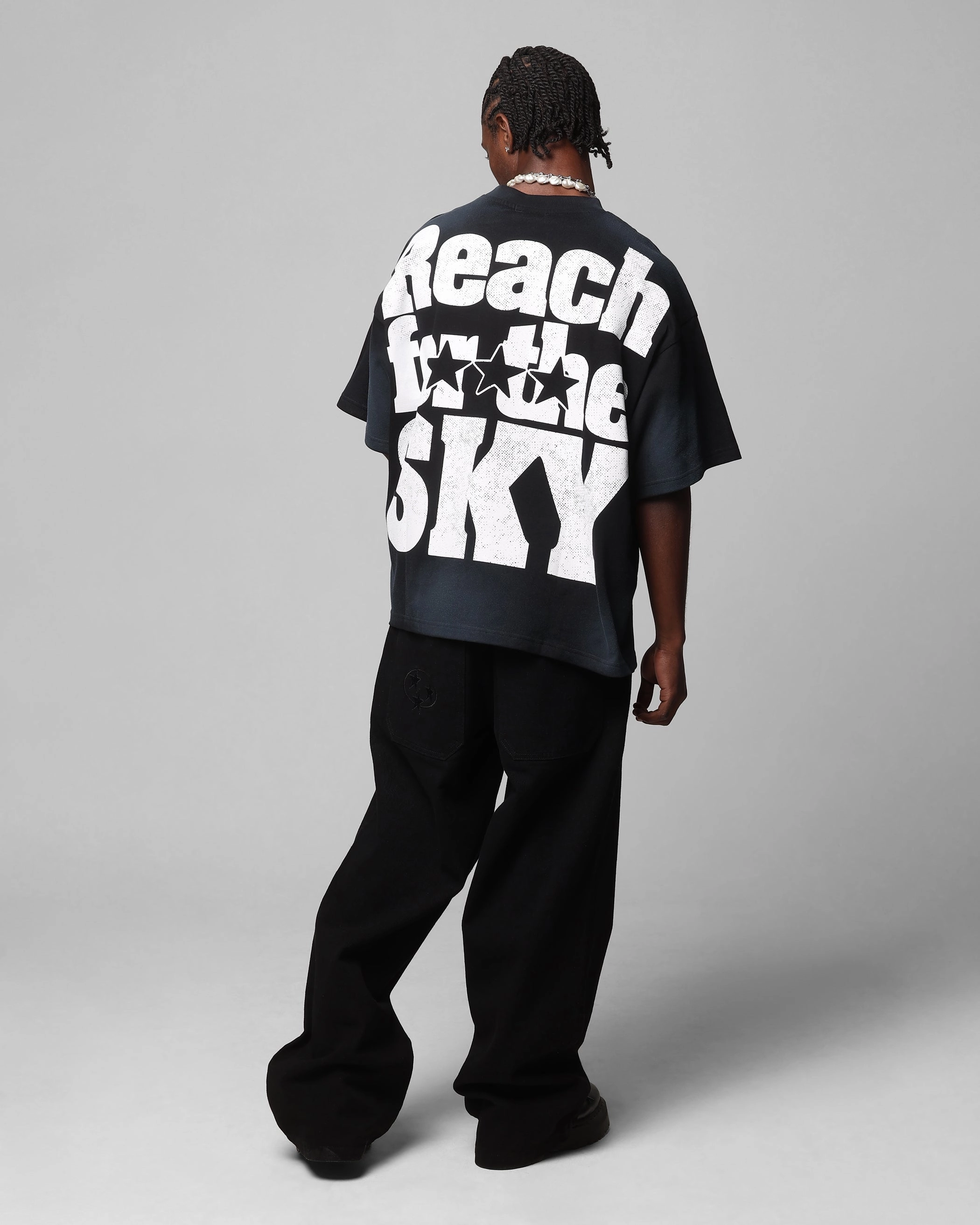 Loiter Sherif Vintage T-Shirt Washed Black Informal charm Relax Comfort Style