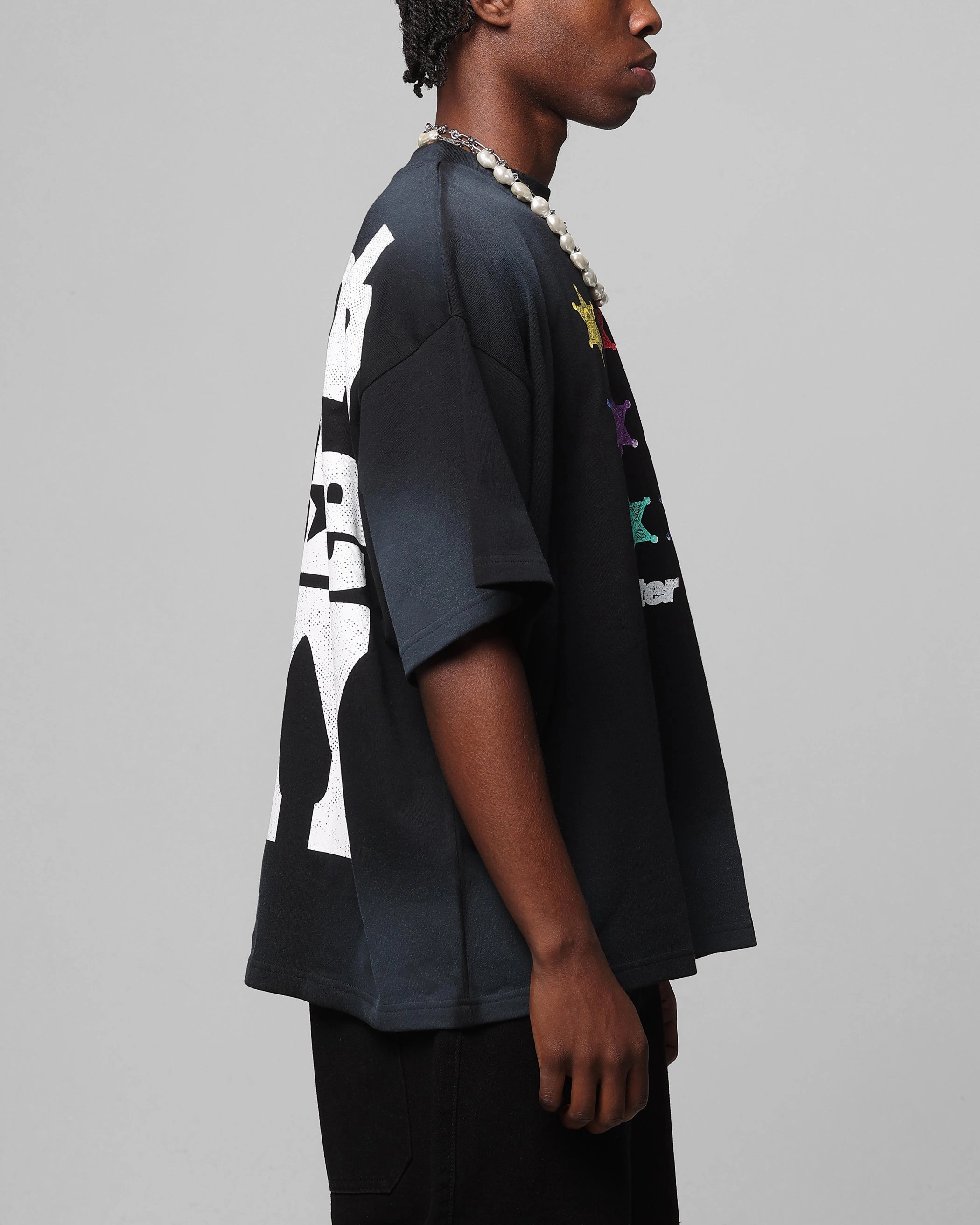 Loiter Sherif Vintage T-Shirt Washed Black Comfy Look