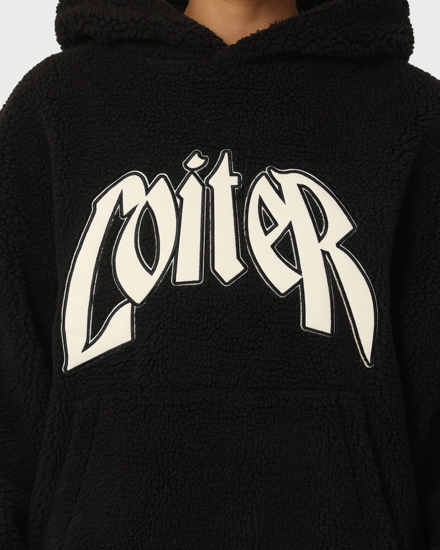 concert Loiter Sherpa Hoodie Black