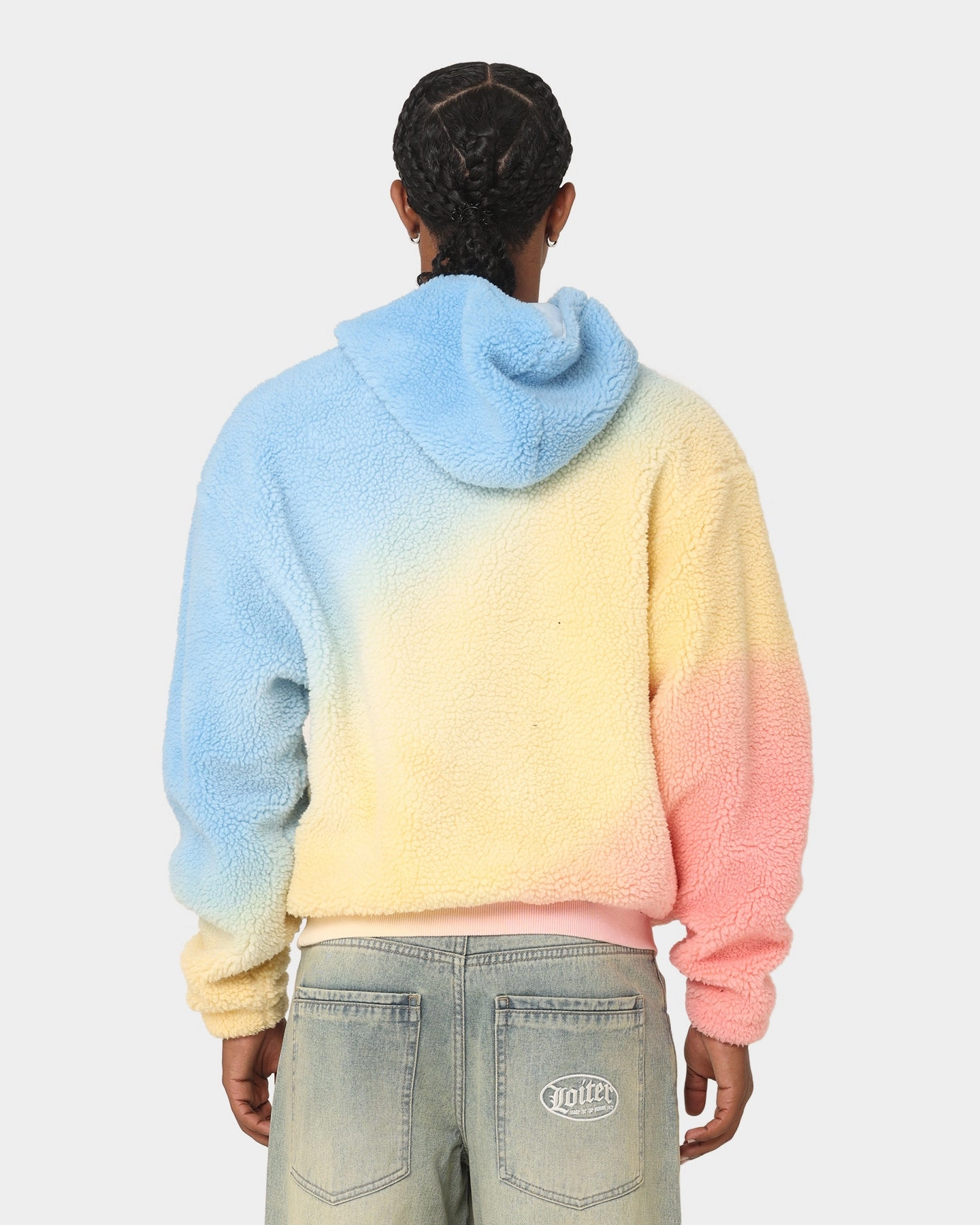 Water-Resistant Layer Loiter Sherpa Hoodie Multi-Coloured