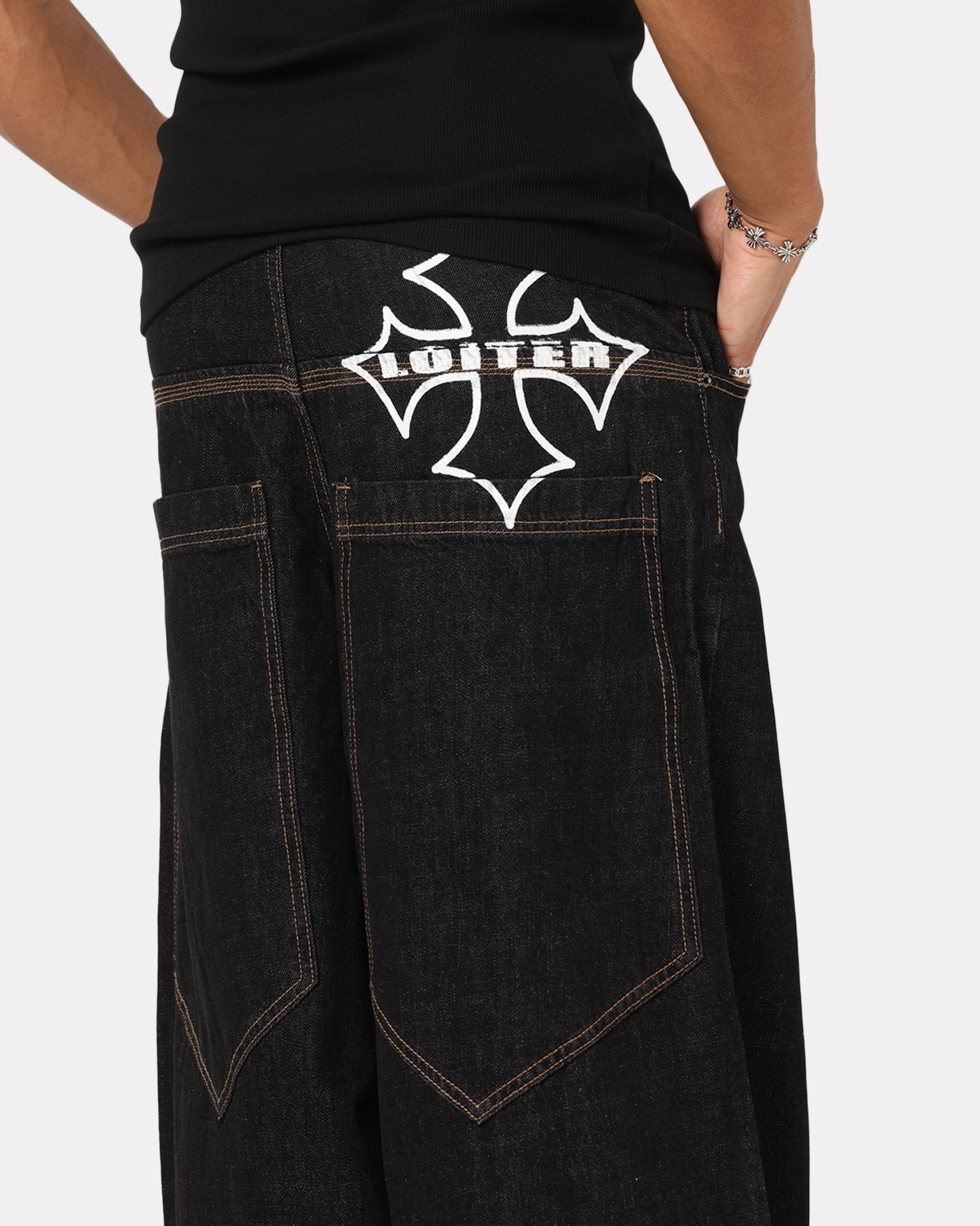 Loiter Skate Jeans Black Basic Utility