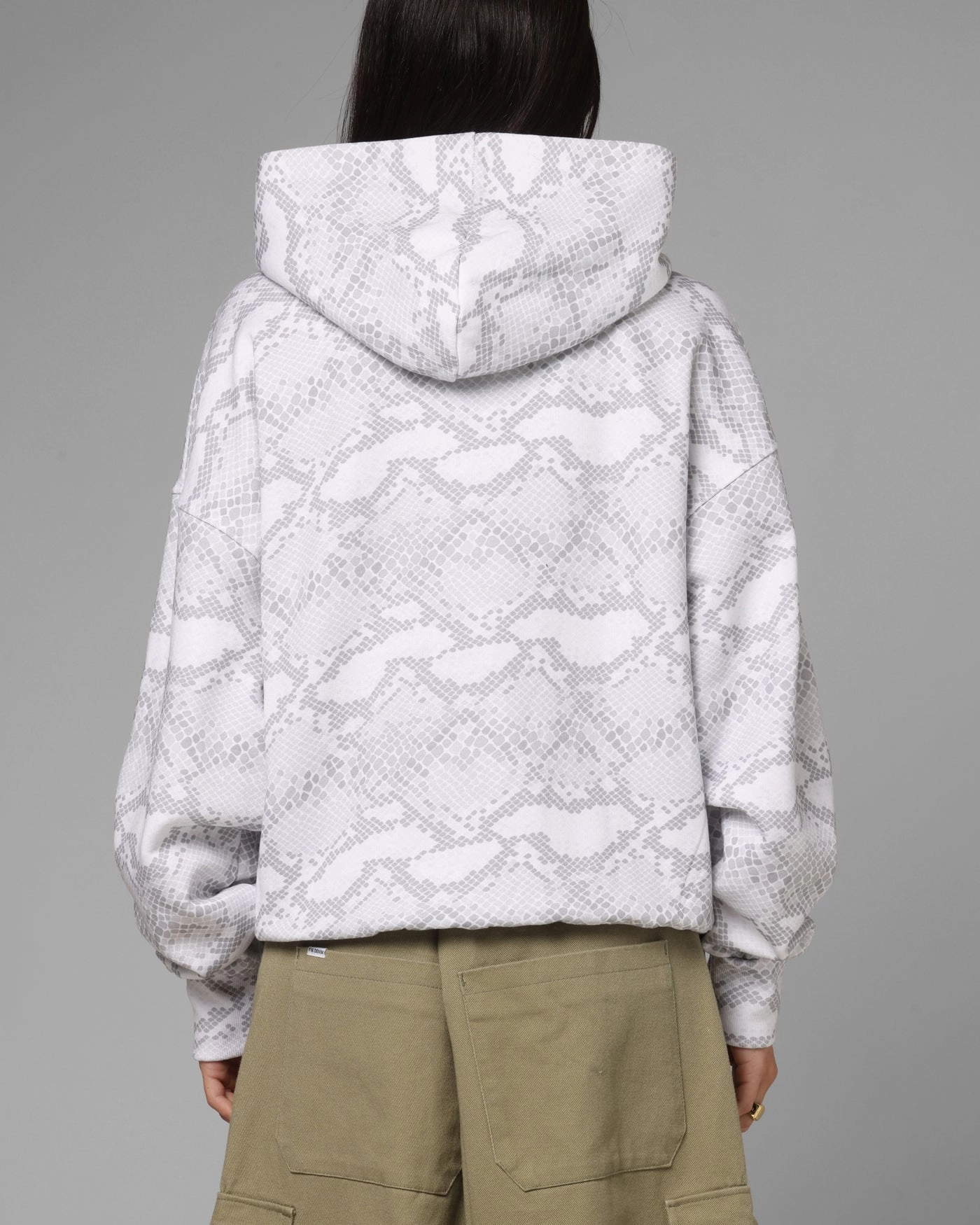 Loiter Slither Zip Hoodie Grey Office Comfort Learn