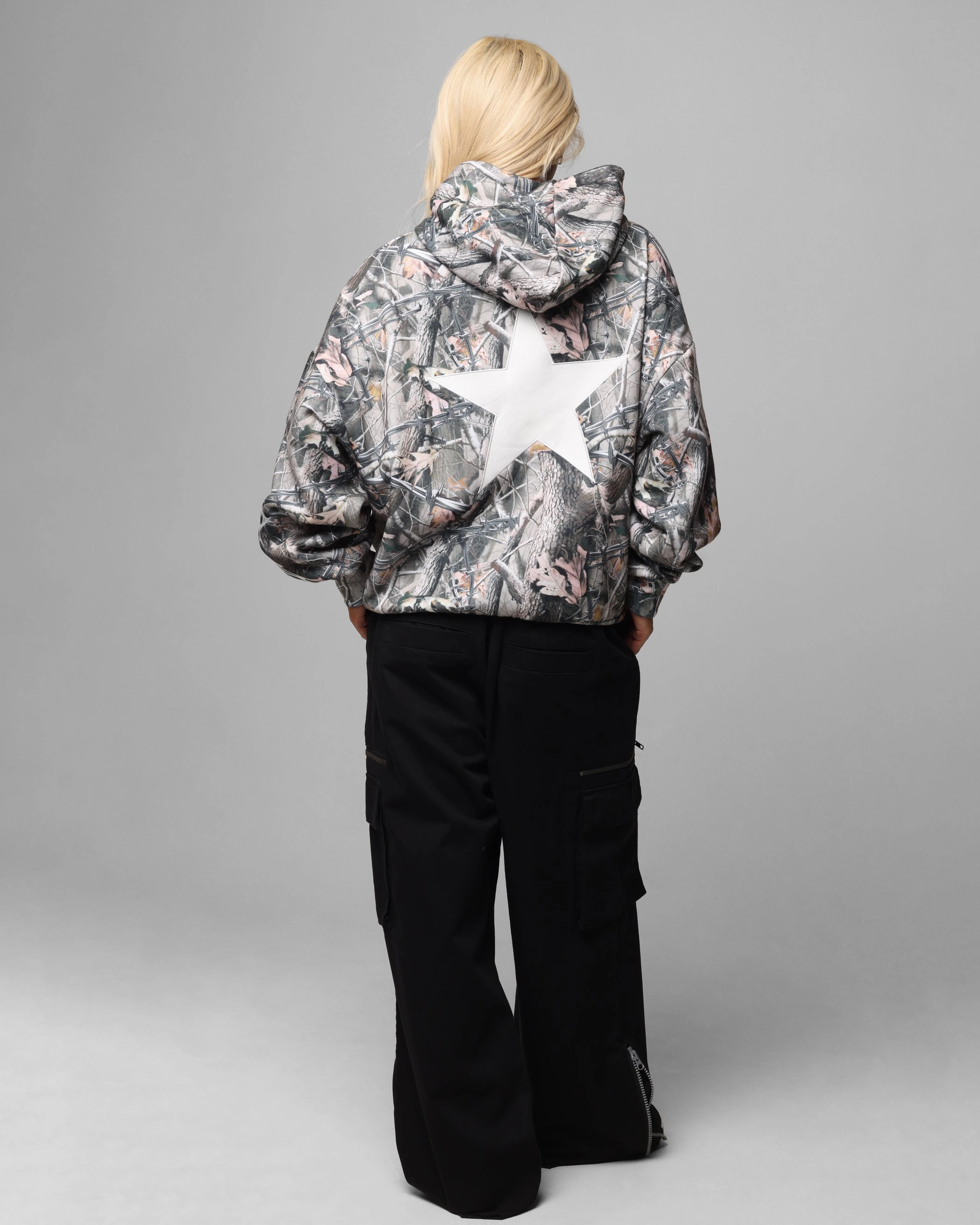 Androgynous style Sport Night Loiter Soho Hoodie Real Tree Camo