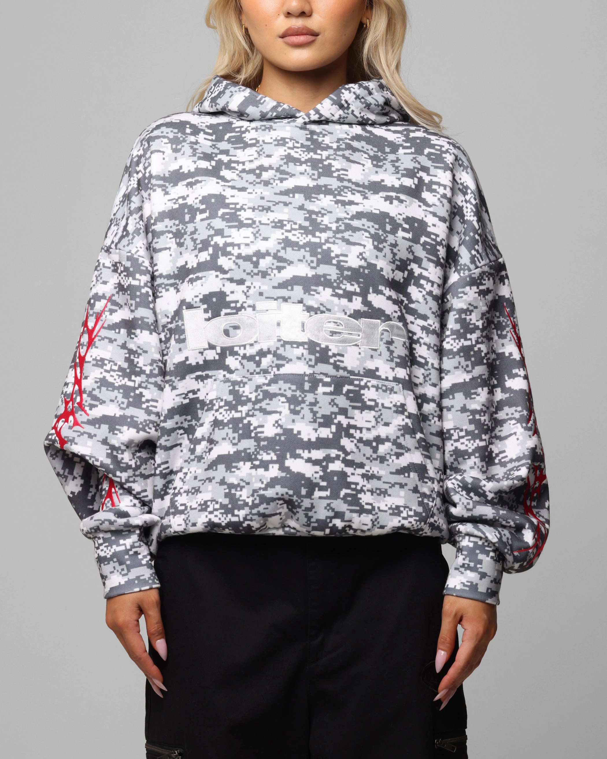 Loiter Soho Hoodie Snow Camo Functional Design