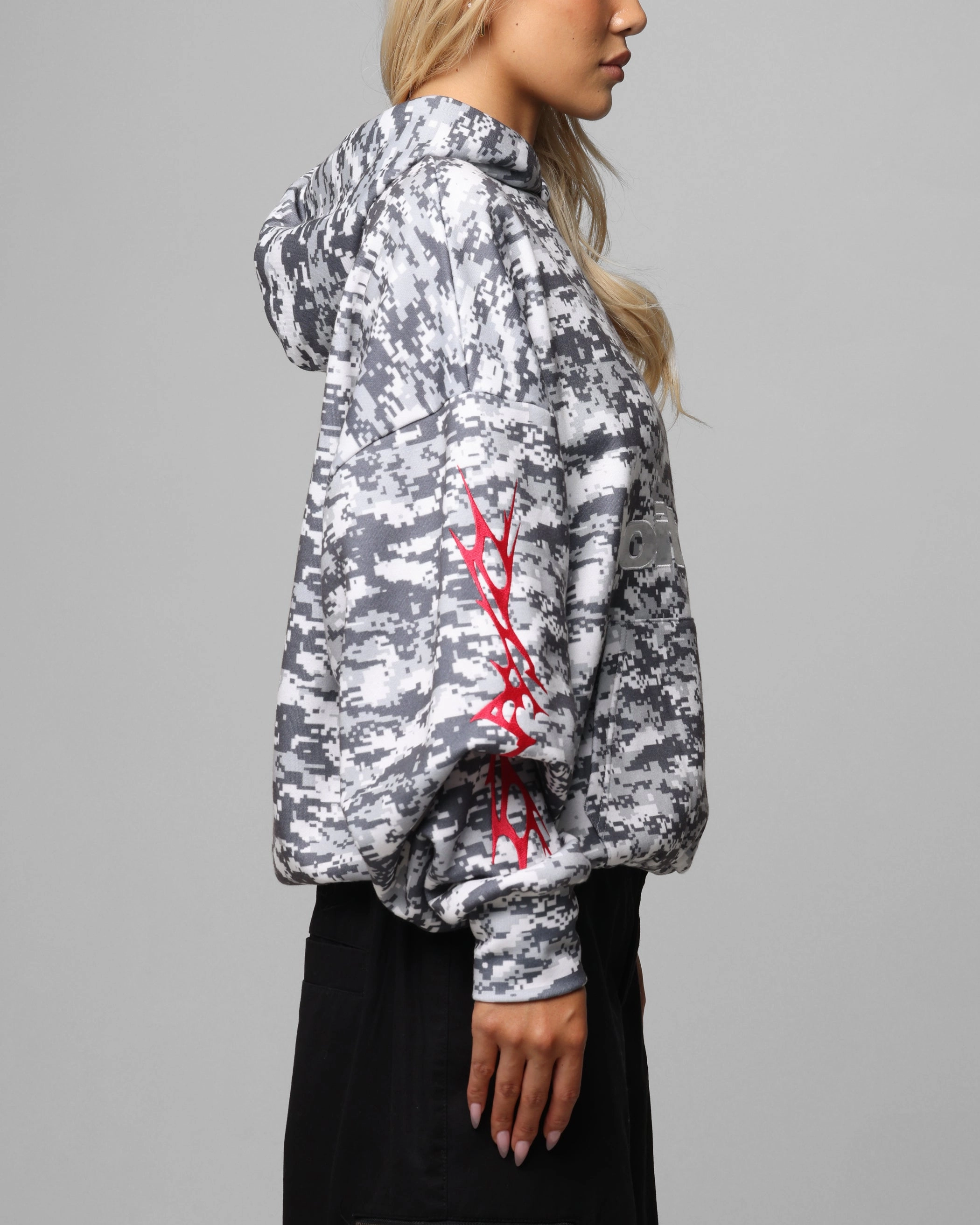 Tasmanian devil like Loiter Soho Hoodie Snow Camo