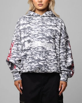 Loiter Soho Hoodie Snow Camo Functional Design