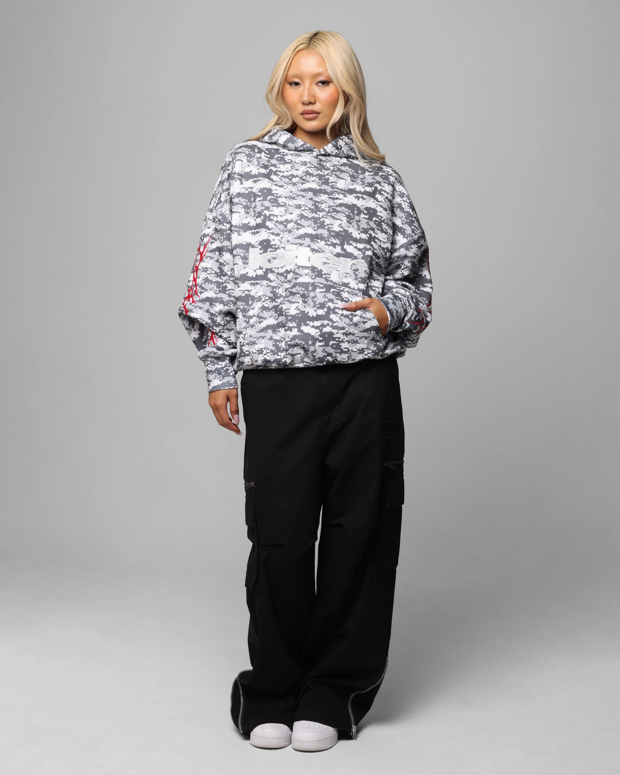 Eco Friendly Textiles Loiter Soho Hoodie Snow Camo