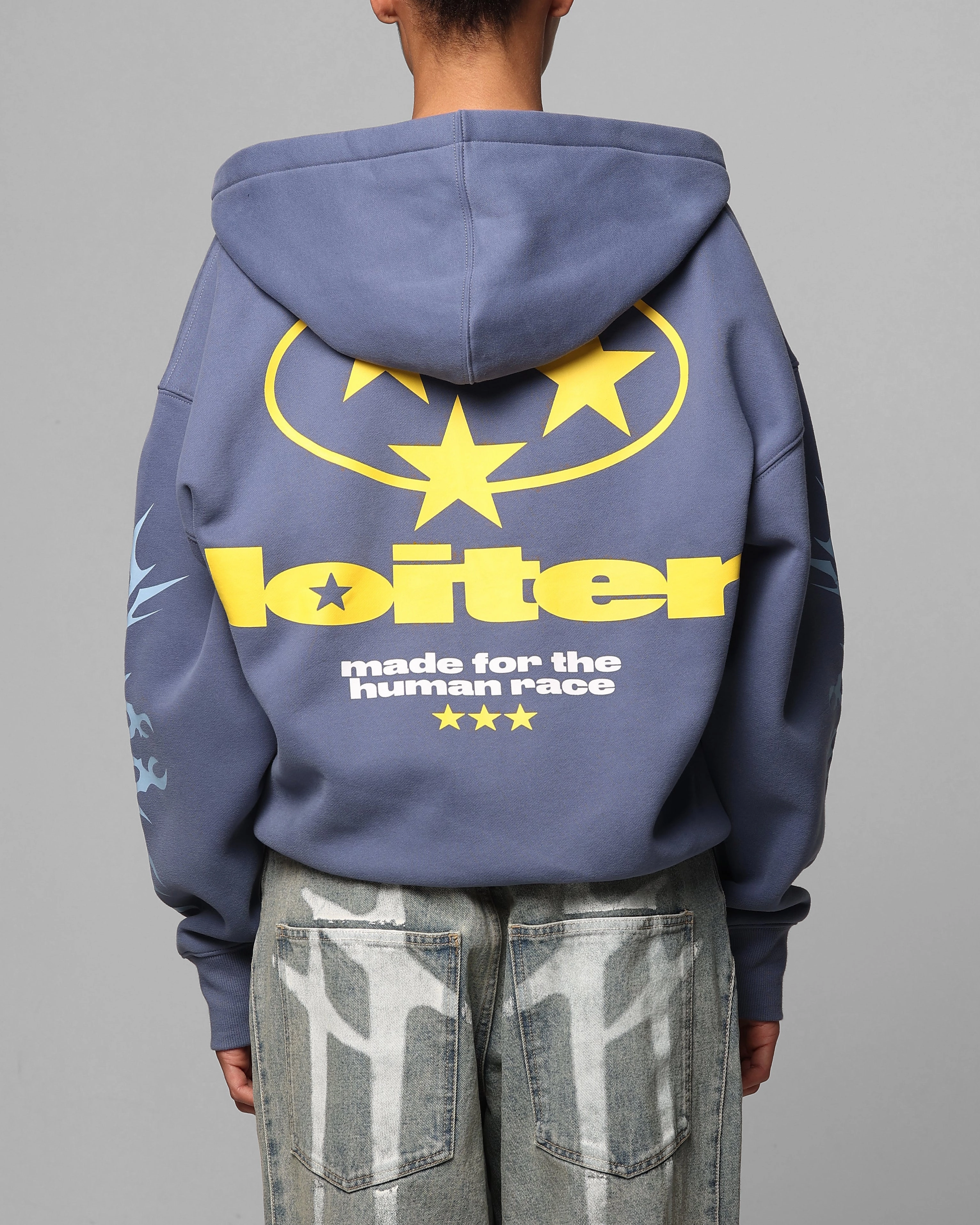 Memory Core Vent Zones Loiter Solar Zip Hoodie Blue