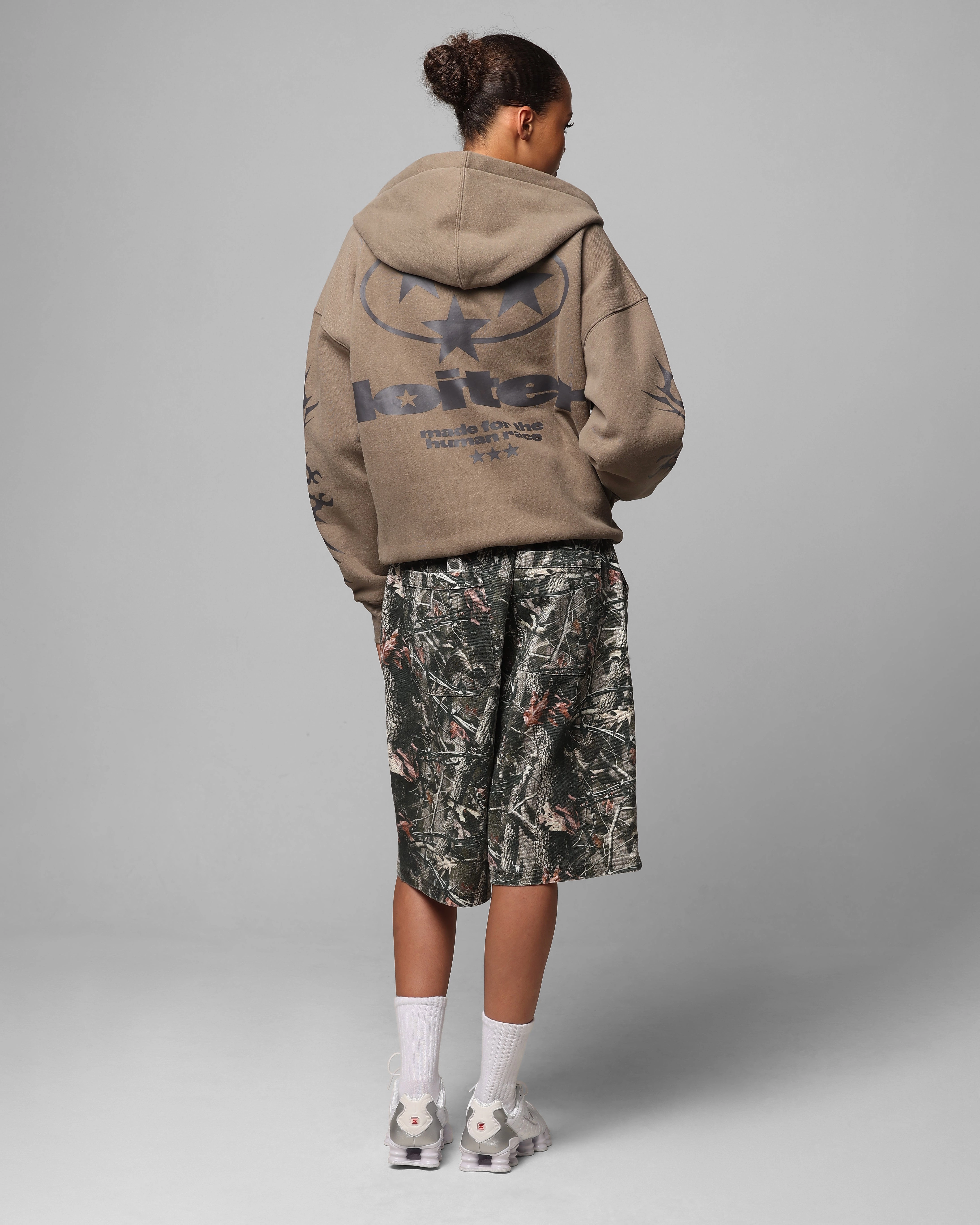 Loiter Solar Zip Hoodie Brown cold - weather essential