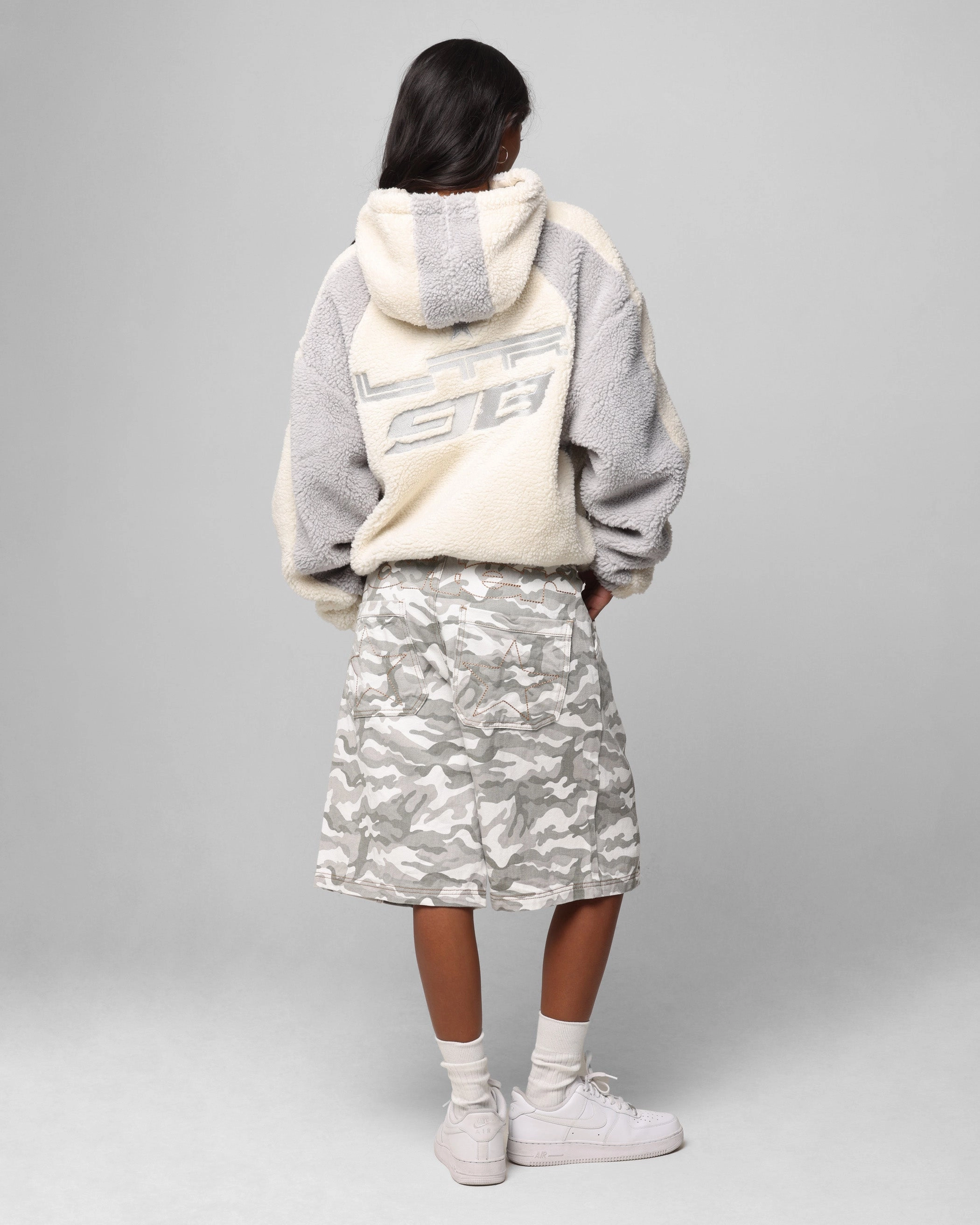 Loiter Speedway Fleece Jacket Stone Allow