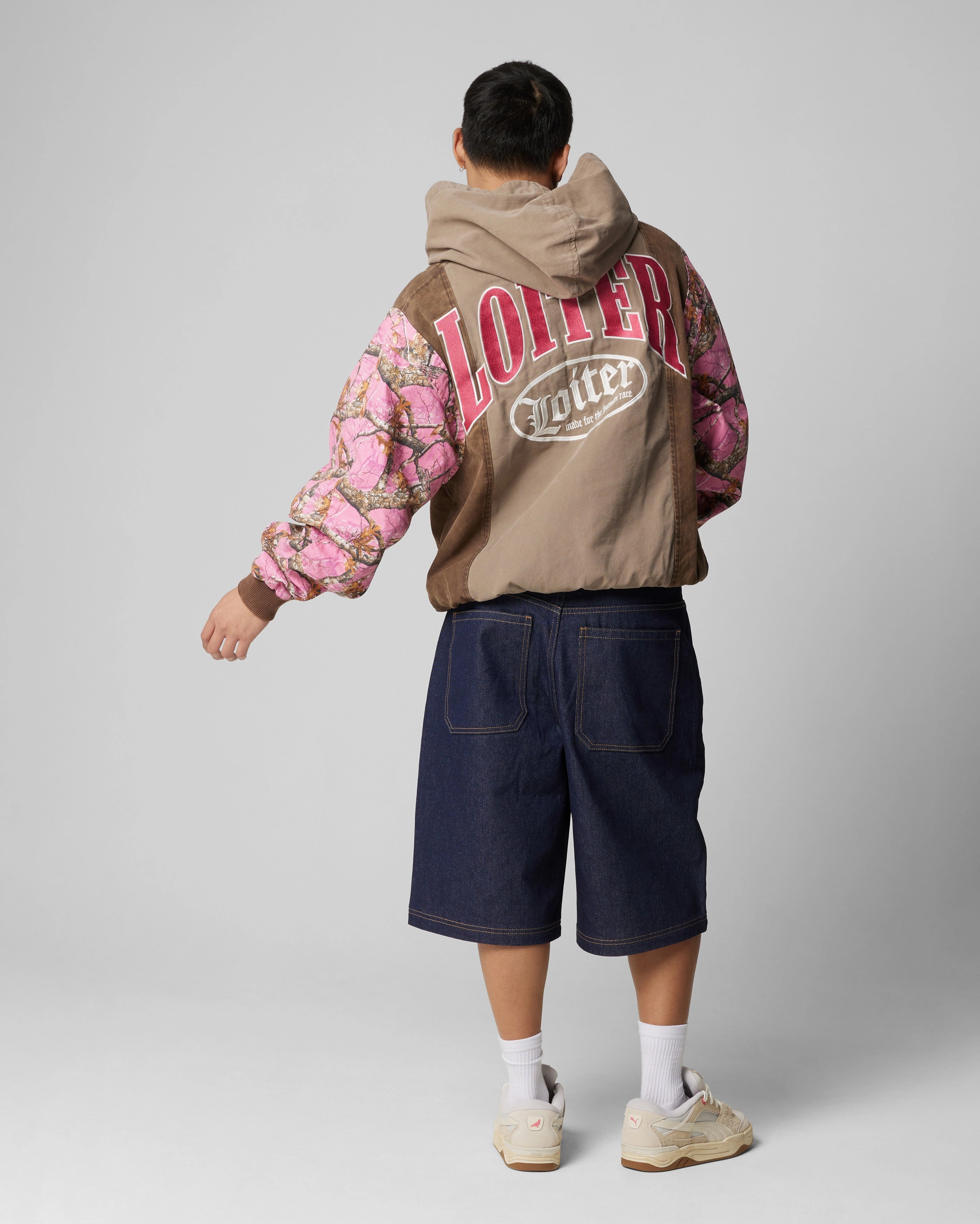 Lightweight Feel Loiter Splinter Hoodie Pink Camo