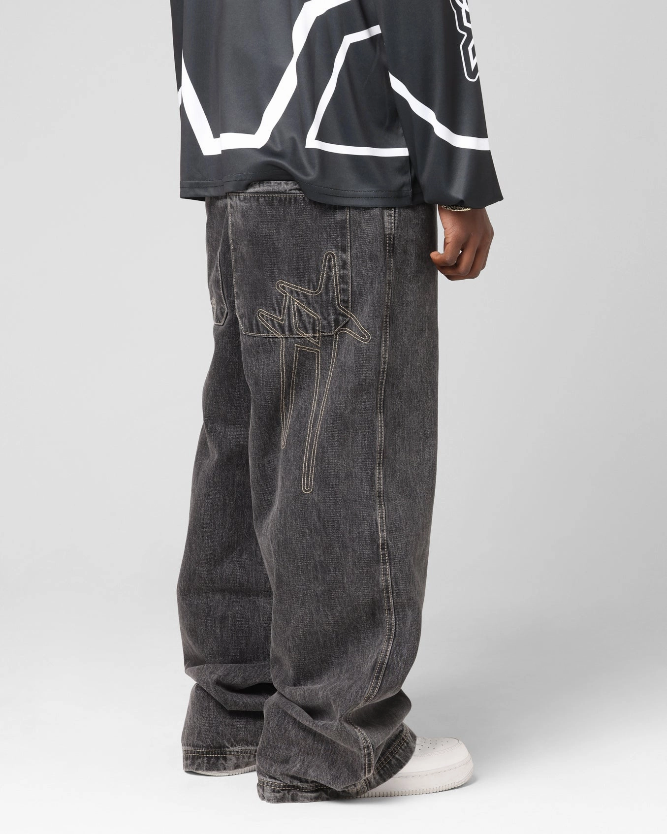 Petite Fit Loiter Star Born Jeans Dirty Grey