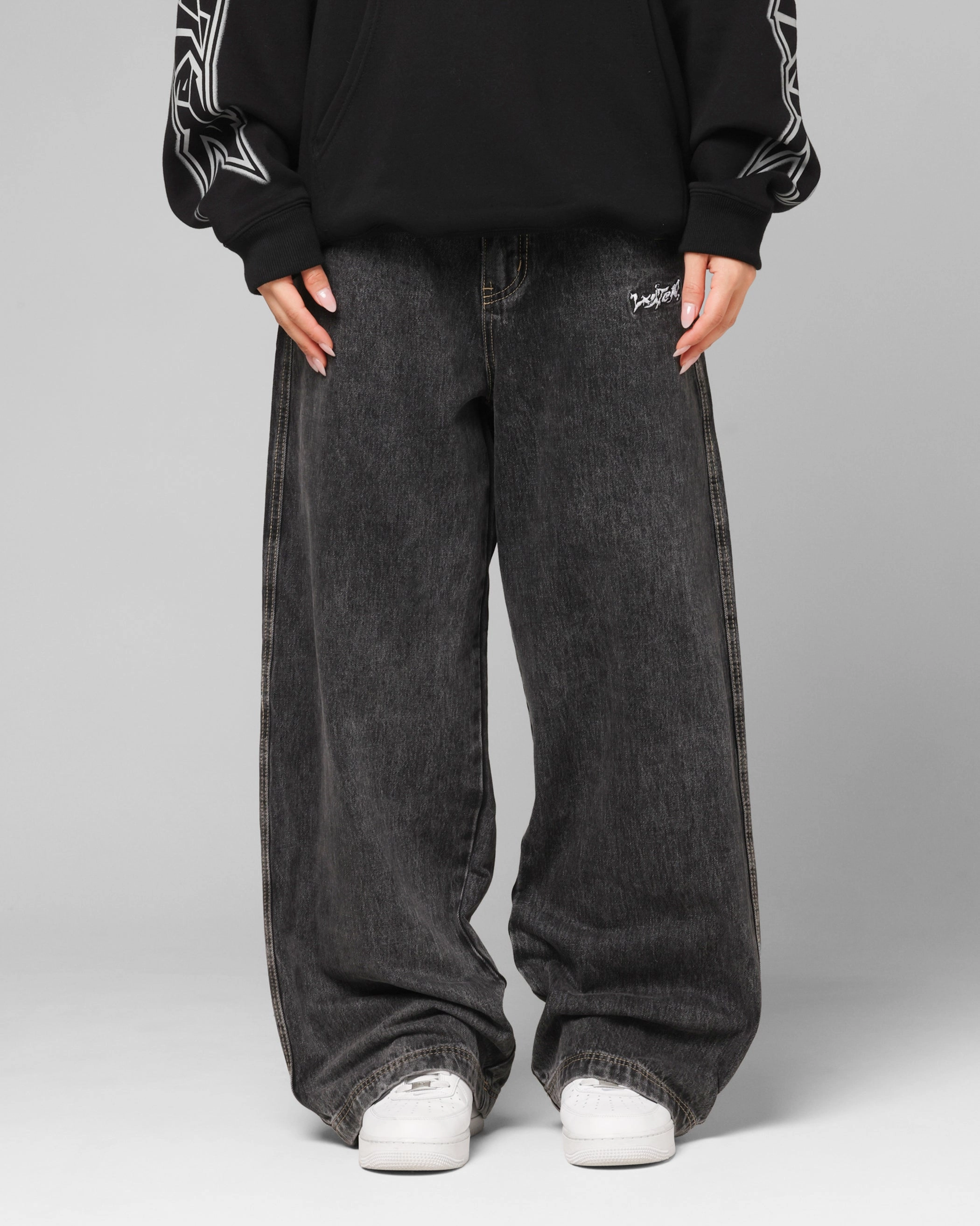 Vintage Lover Teen Outfit Trend Setter Vintage Lover Loiter Star Born Jeans Dirty Grey