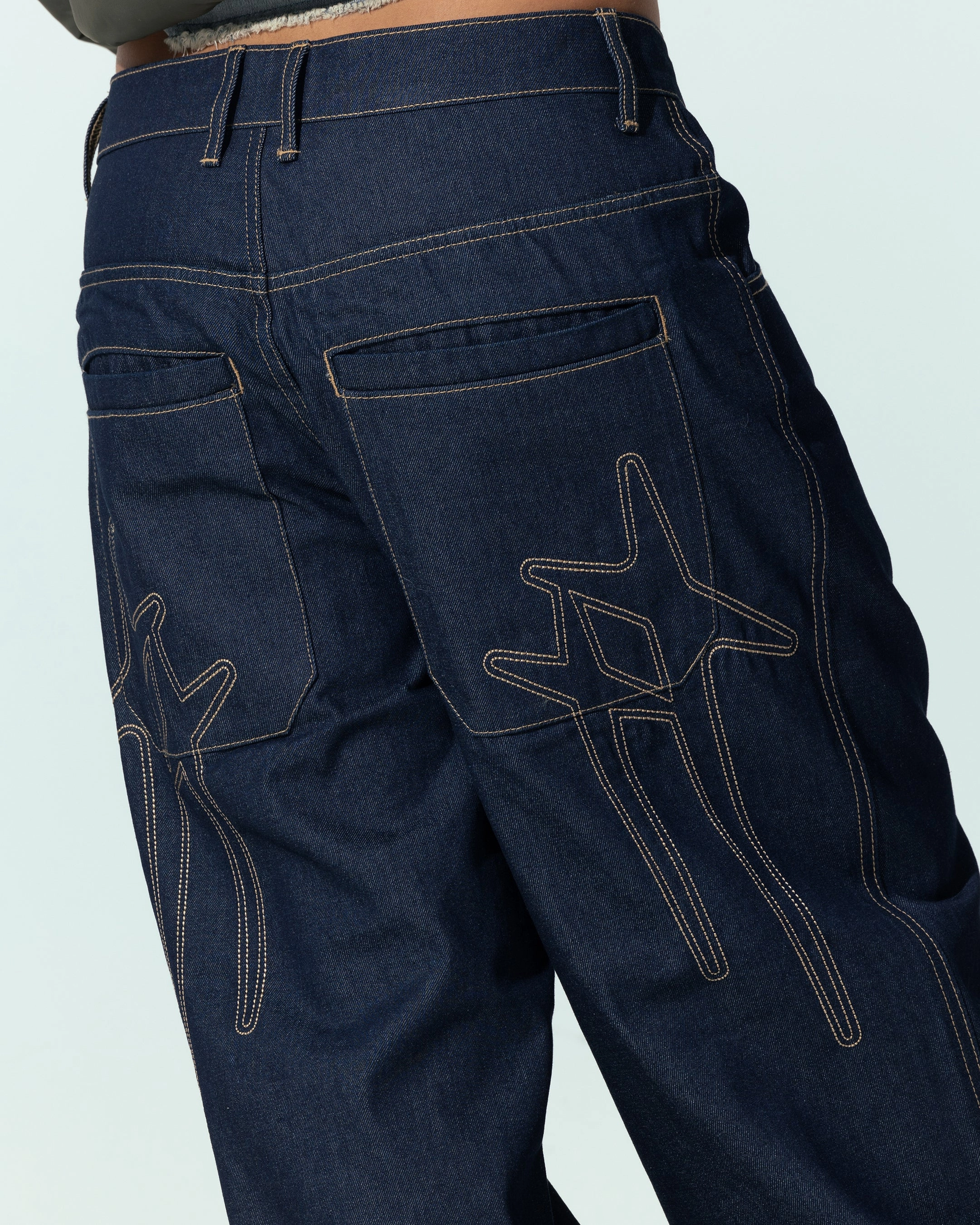 Formal City Walk Party Look Loiter Star Born Jeans Raw Indigo
