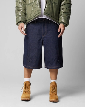 Static Free Finish Ergonomic Contour Shape Loiter Star Child Jorts Indigo